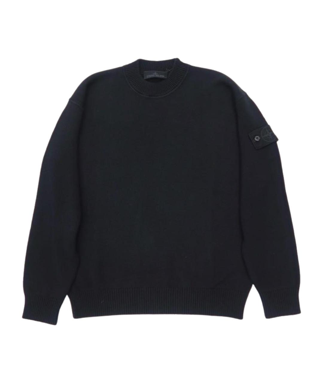 STONE ISLAND Черный кашемировый джемпер / свитер, фото 1
