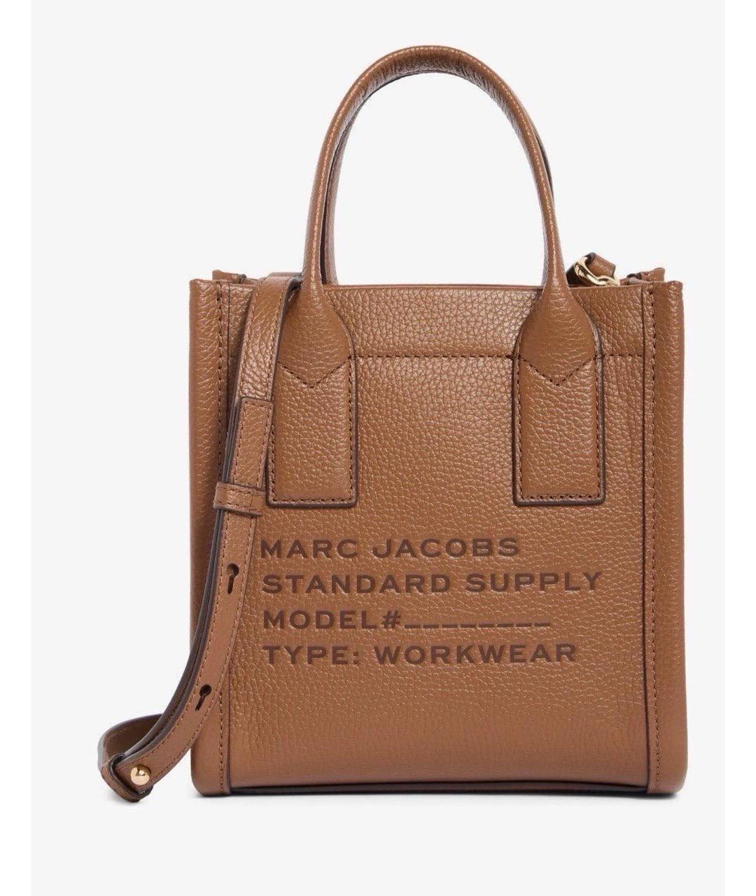 MARC JACOBS Коричневая кожаная сумка тоут, фото 6