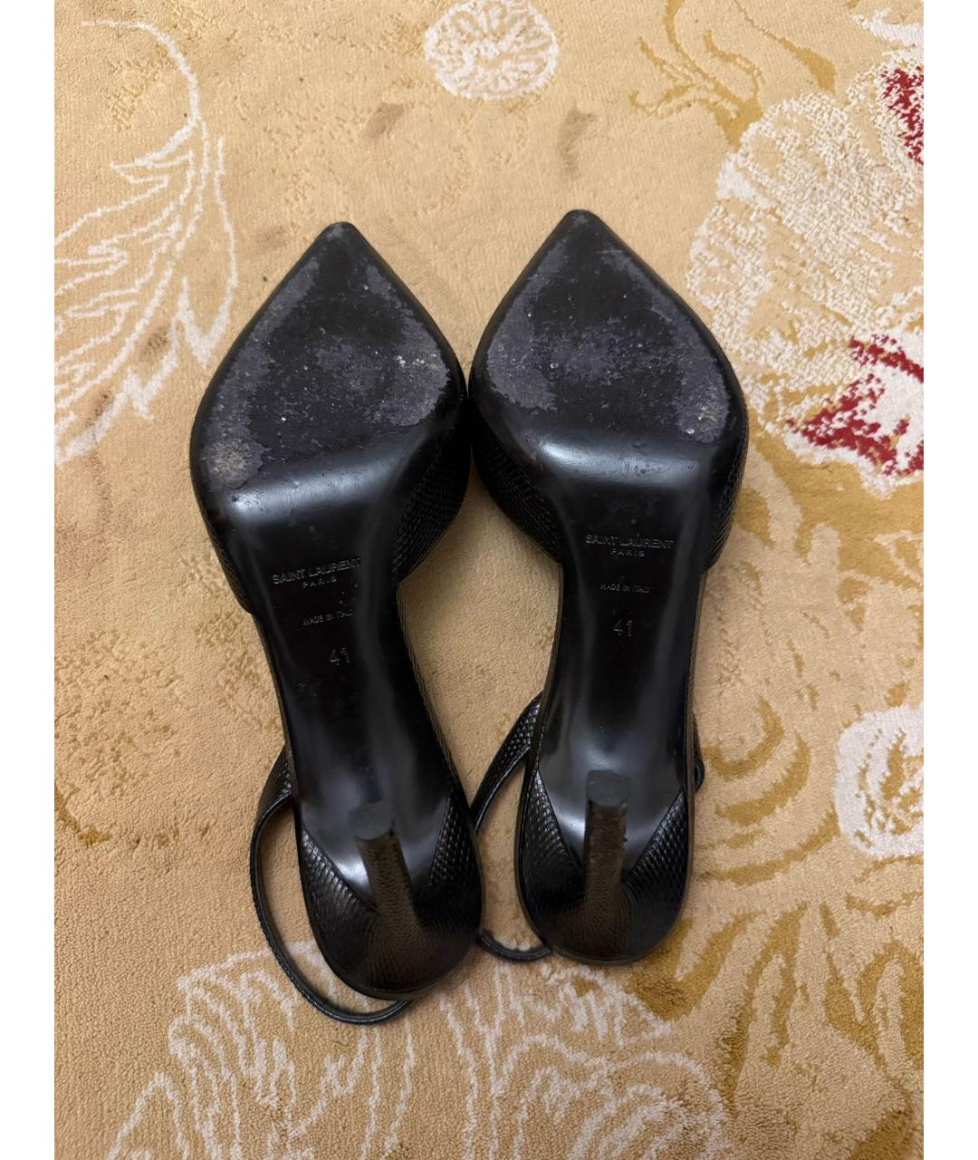 SAINT LAURENT Черные туфли, фото 6