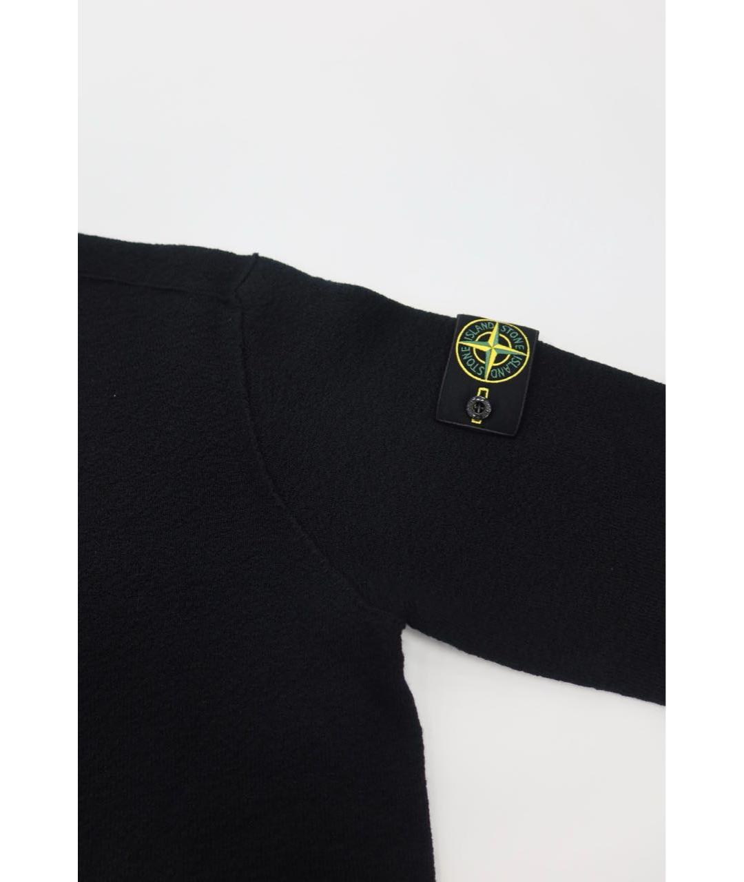STONE ISLAND Черный шерстяной джемпер / свитер, фото 5