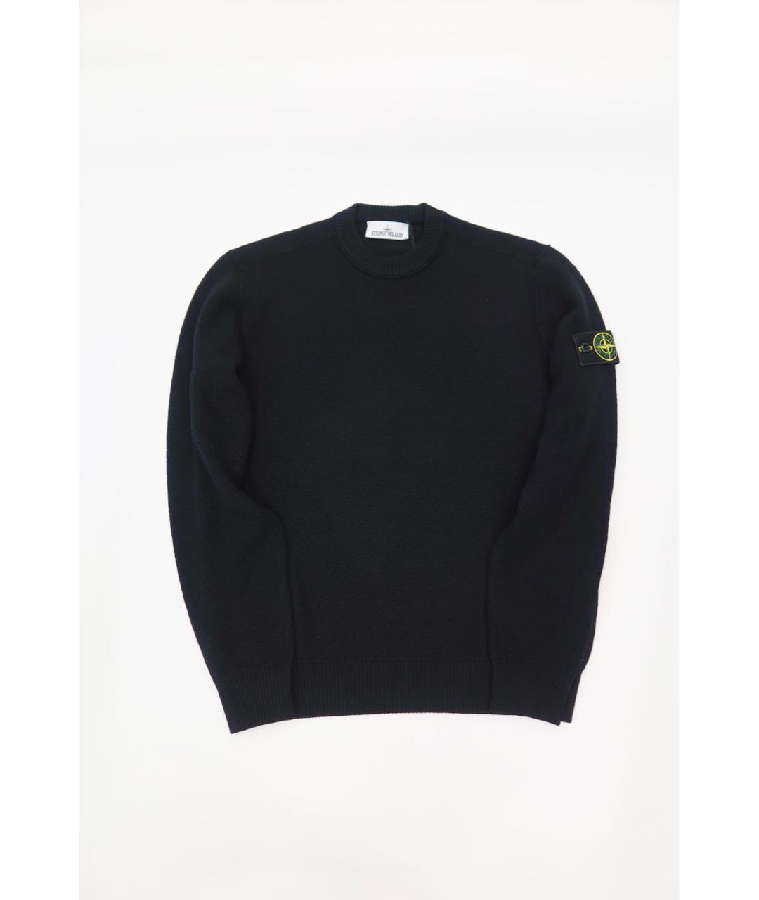STONE ISLAND Черный шерстяной джемпер / свитер, фото 7