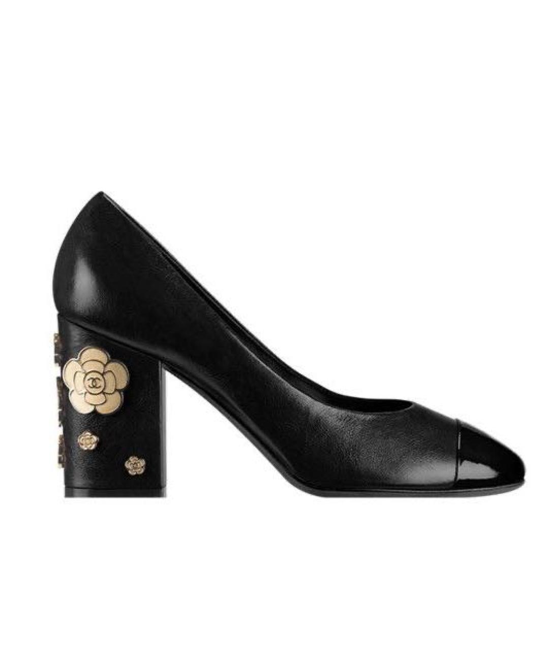 CHANEL Черные кожаные туфли, фото 9