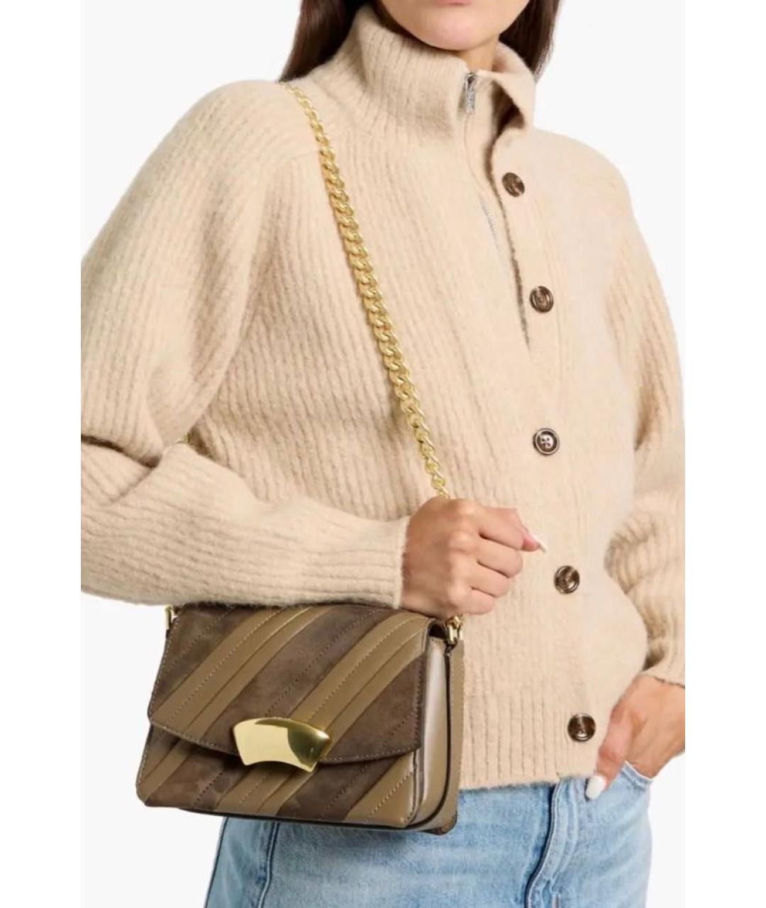 3.1 PHILLIP LIM Коричневая кожаная сумка через плечо, фото 6