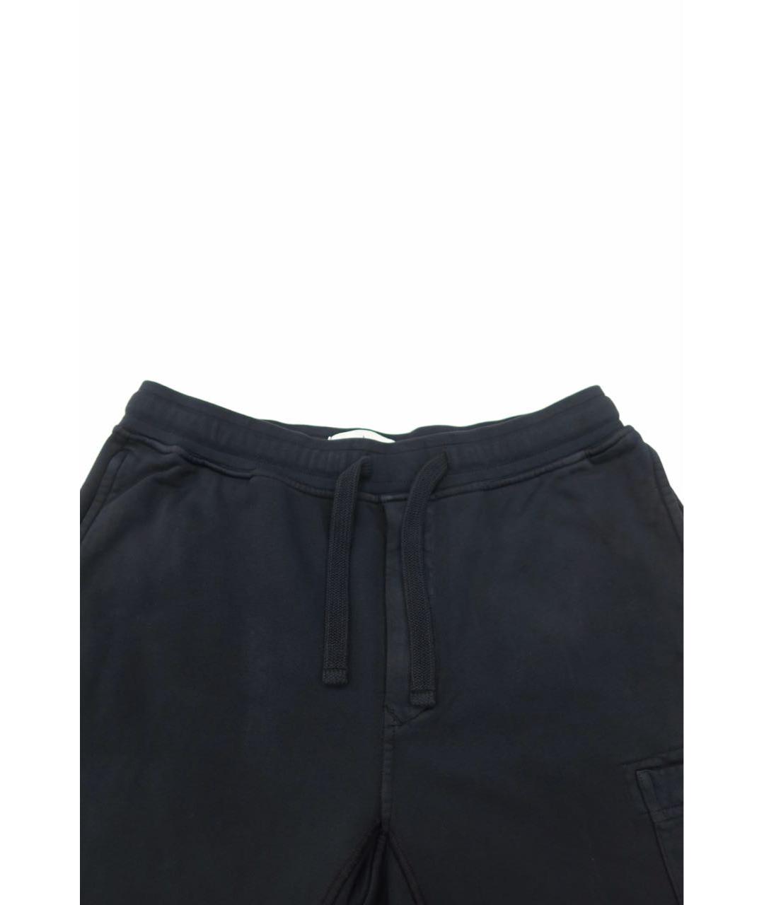 STONE ISLAND Темно-синие хлопковые повседневные брюки, фото 5