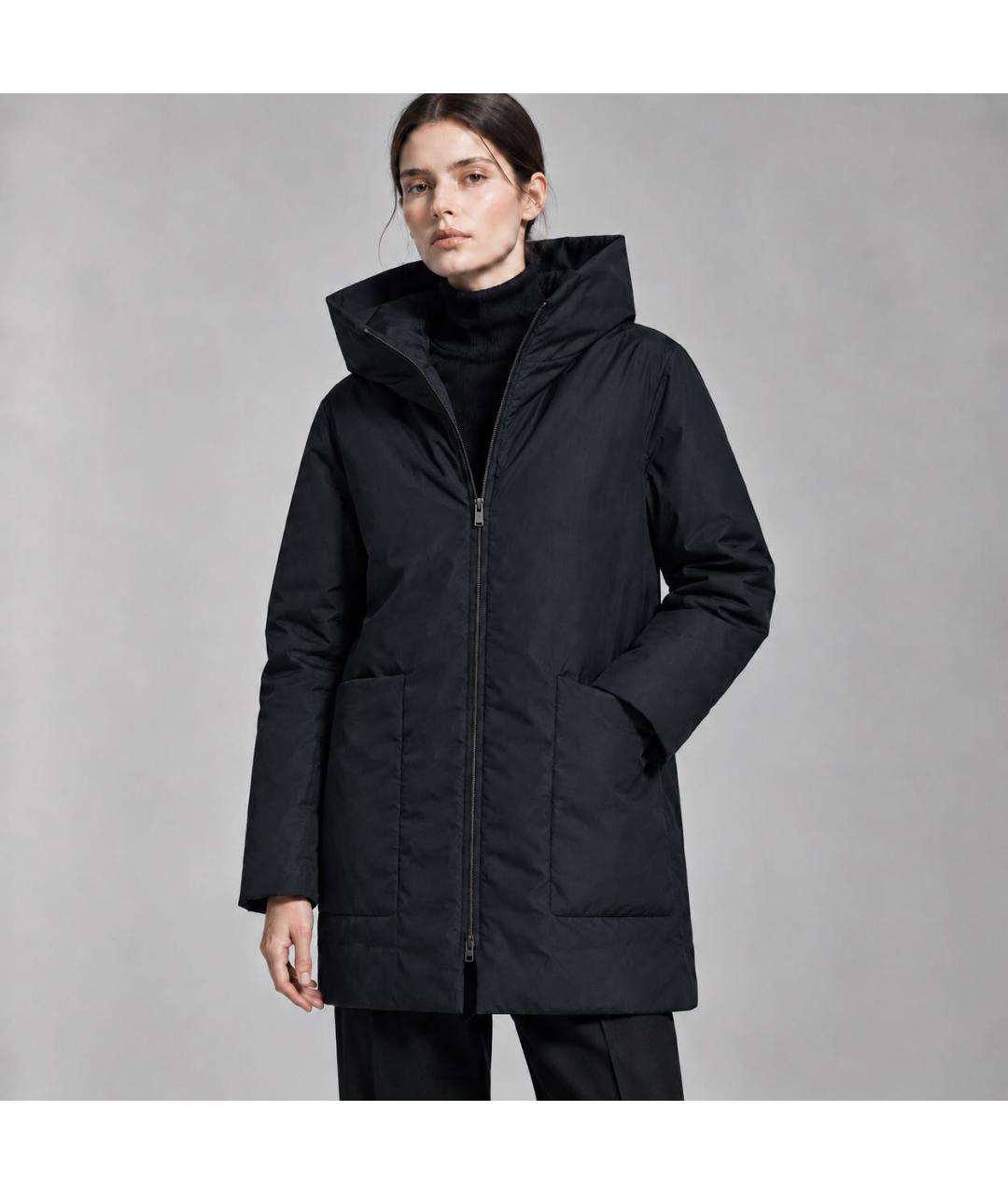 JIL SANDER Темно-синяя полиэстеровая куртка, фото 6