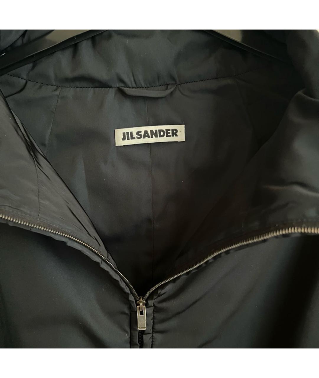 JIL SANDER Темно-синяя полиэстеровая куртка, фото 3