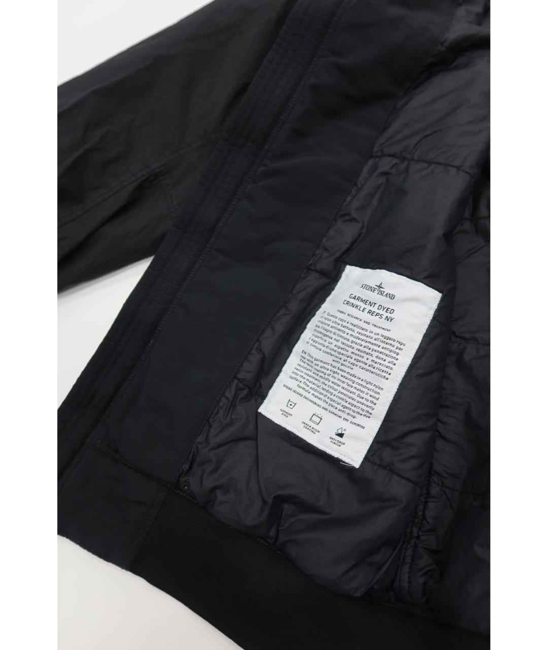 STONE ISLAND Черная полиамидовая куртка, фото 6