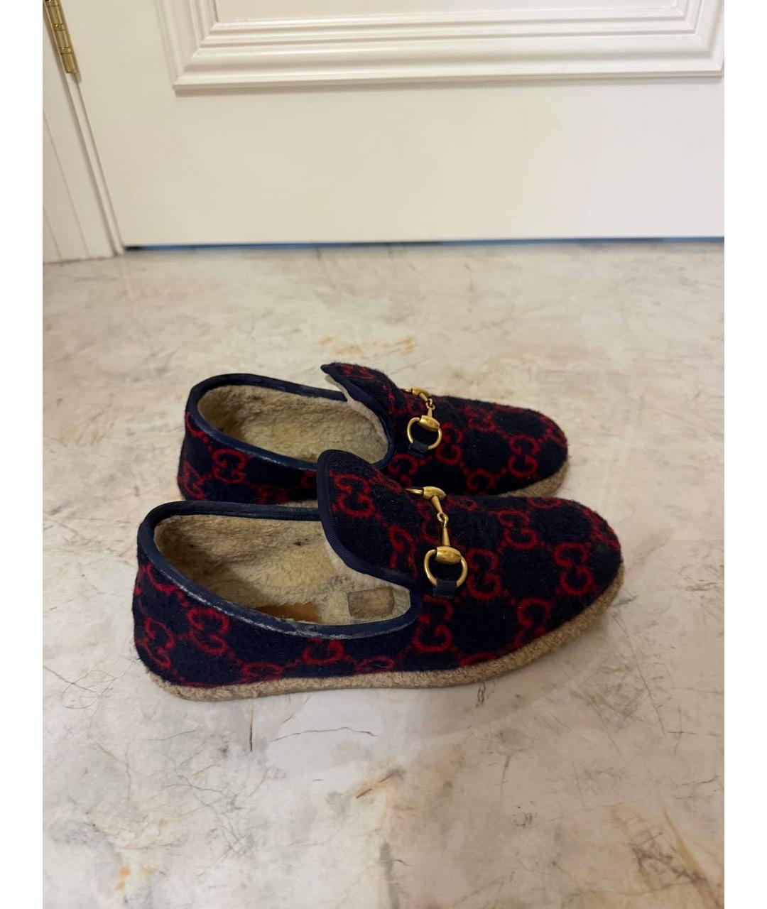 GUCCI Темно-синие лоферы, фото 5