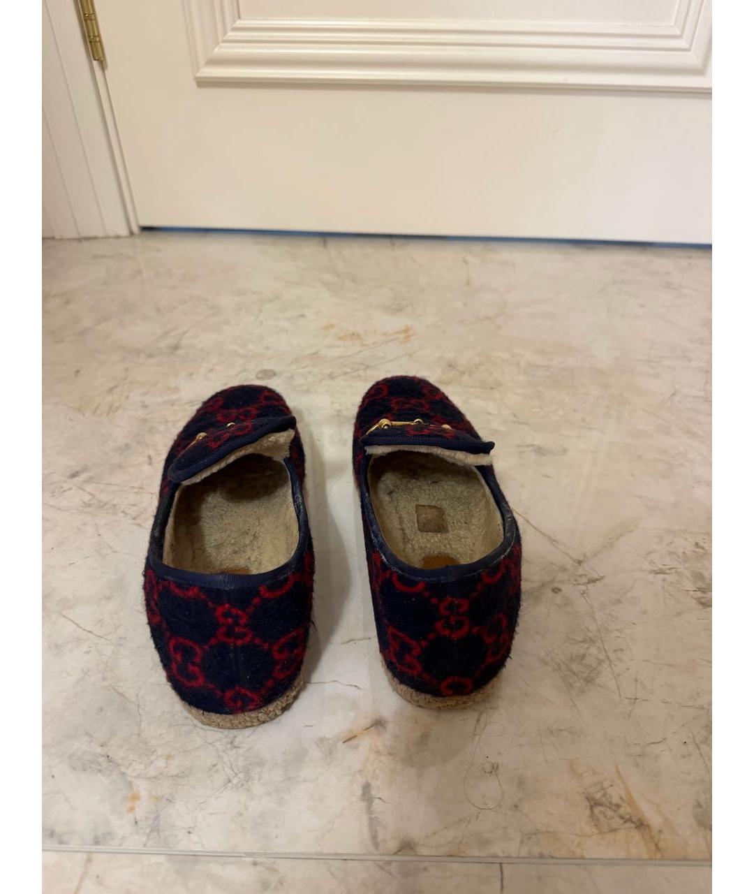 GUCCI Темно-синие лоферы, фото 3