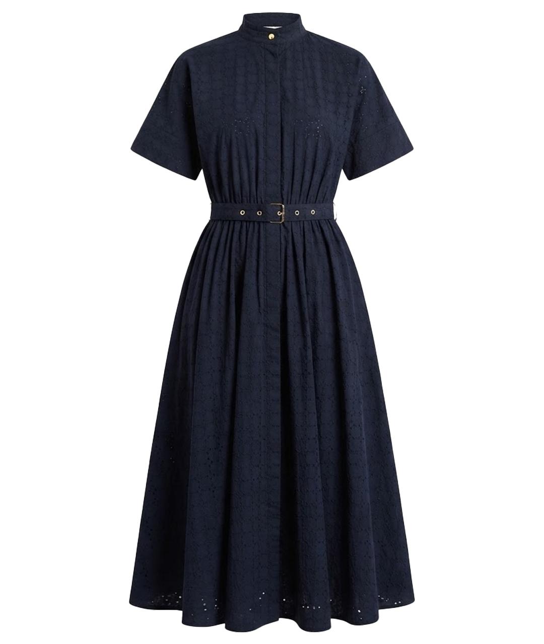 CHRISTIAN DIOR Темно-синее хлопковое повседневное платье, фото 1