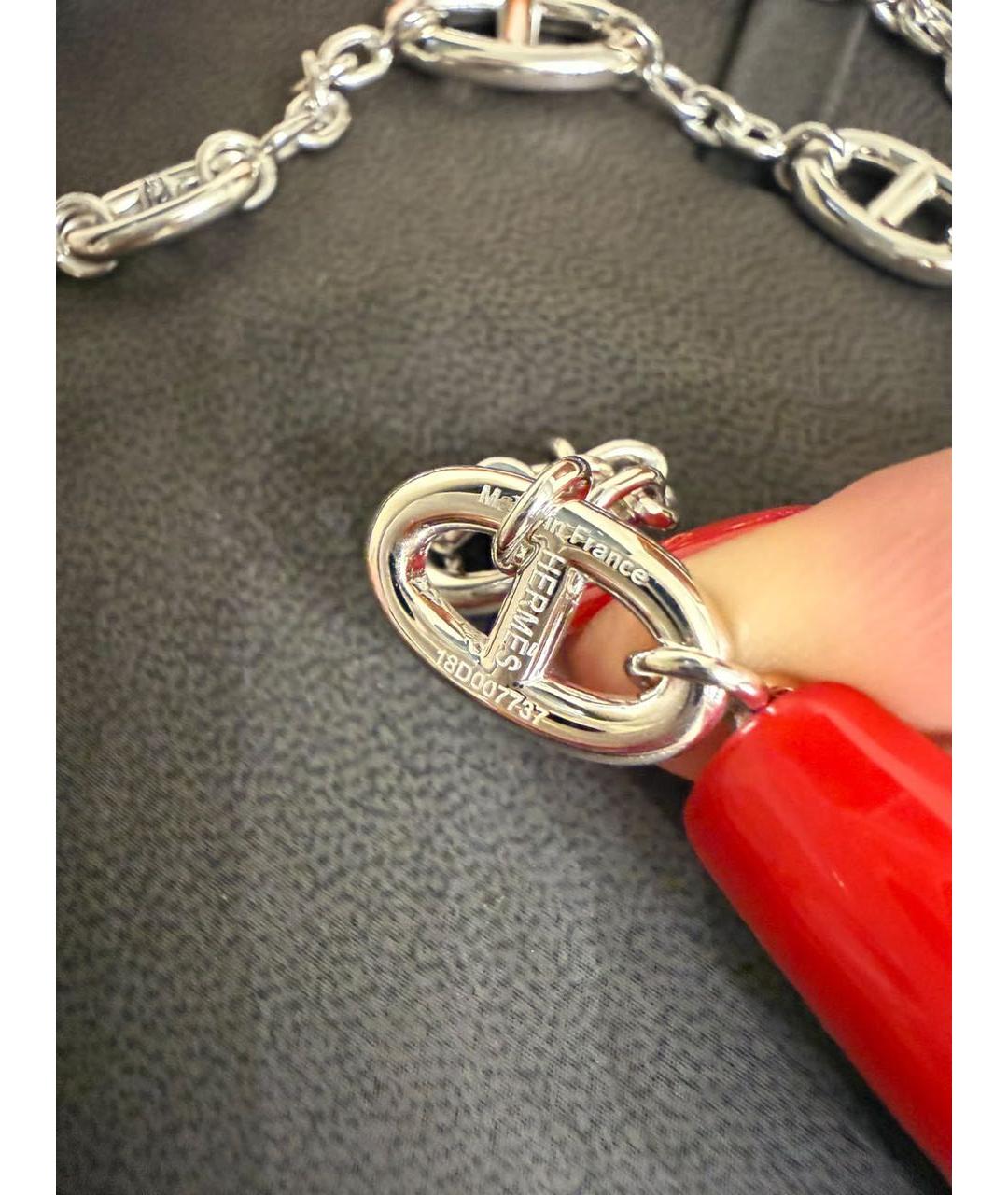 HERMES Серебряное серебряное колье, фото 3