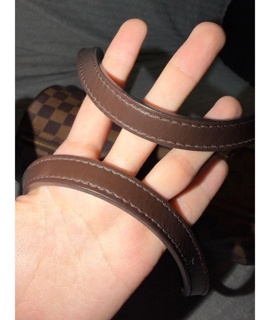 LOUIS VUITTON Коричневая сумка с короткими ручками из канвы, фото 8