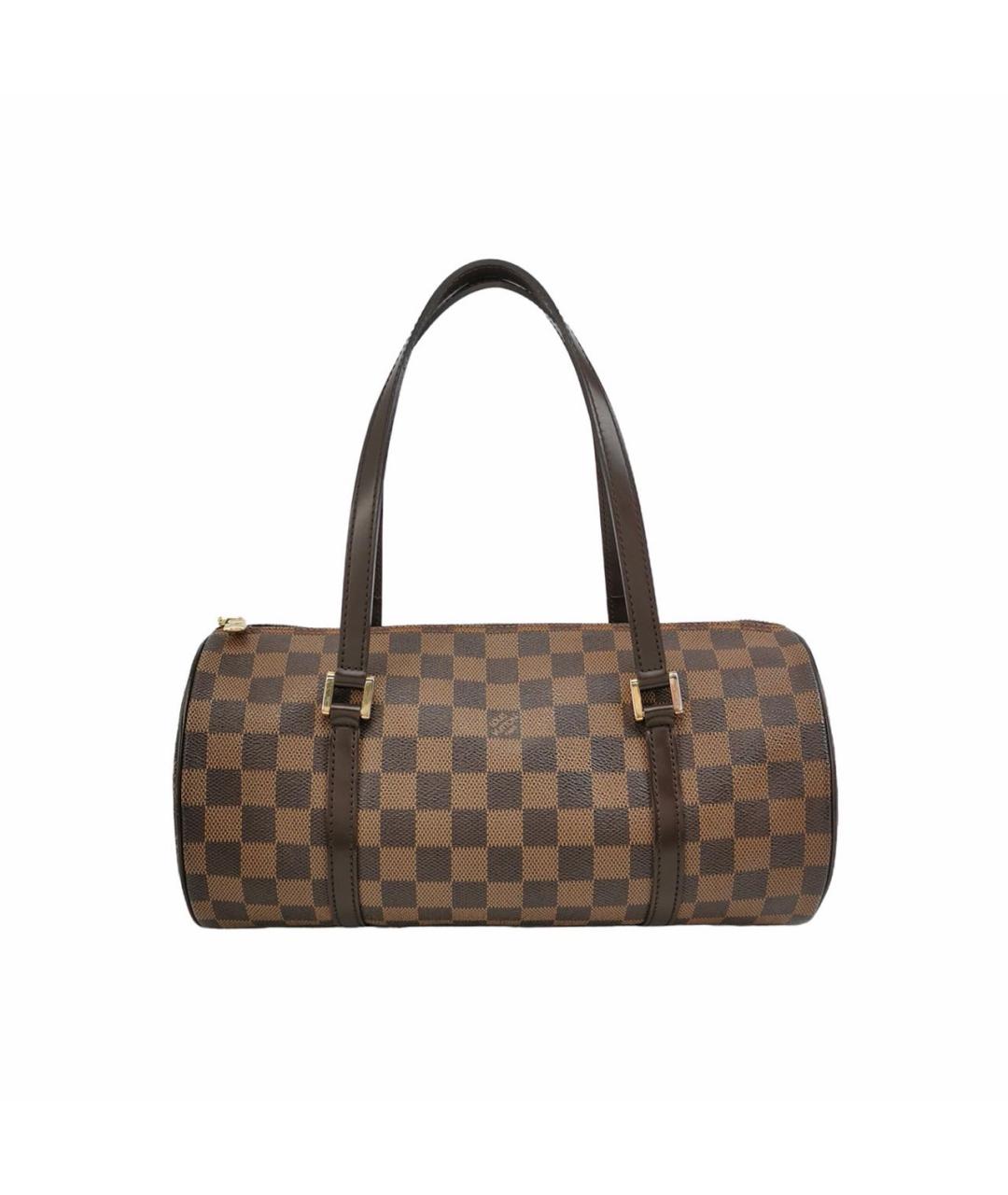 LOUIS VUITTON Коричневая сумка с короткими ручками из канвы, фото 9