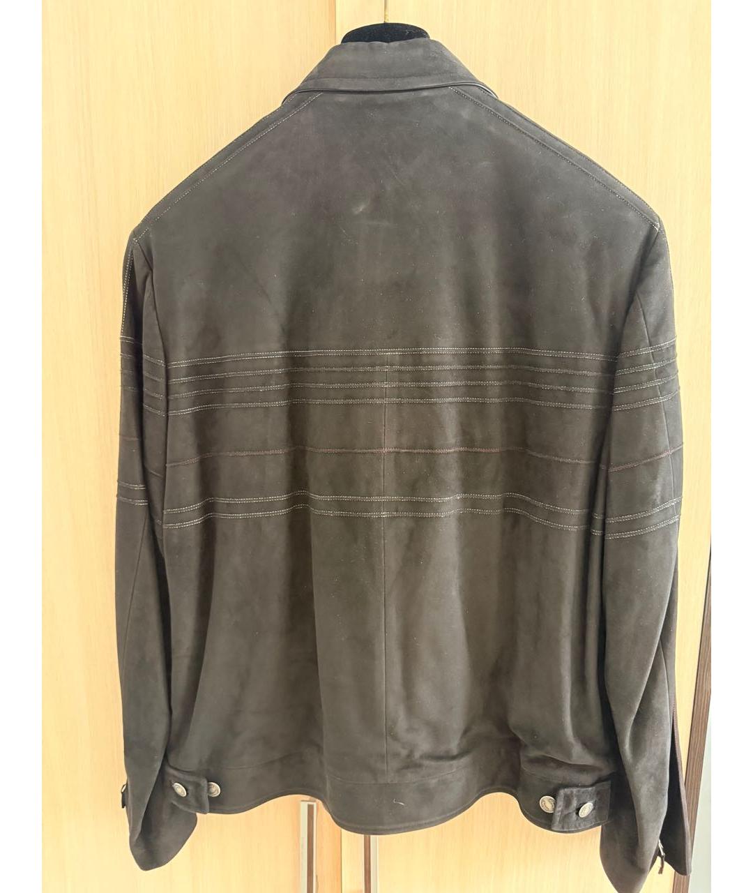 BRIONI Черная замшевая куртка, фото 2