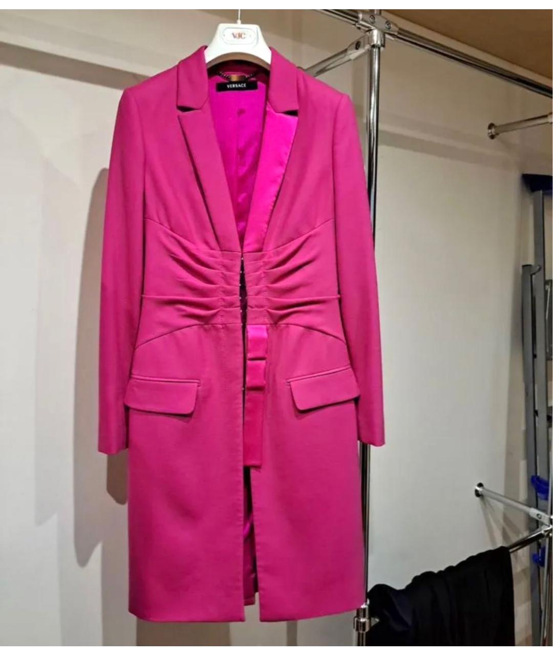 VERSACE Фуксия пальто, фото 5