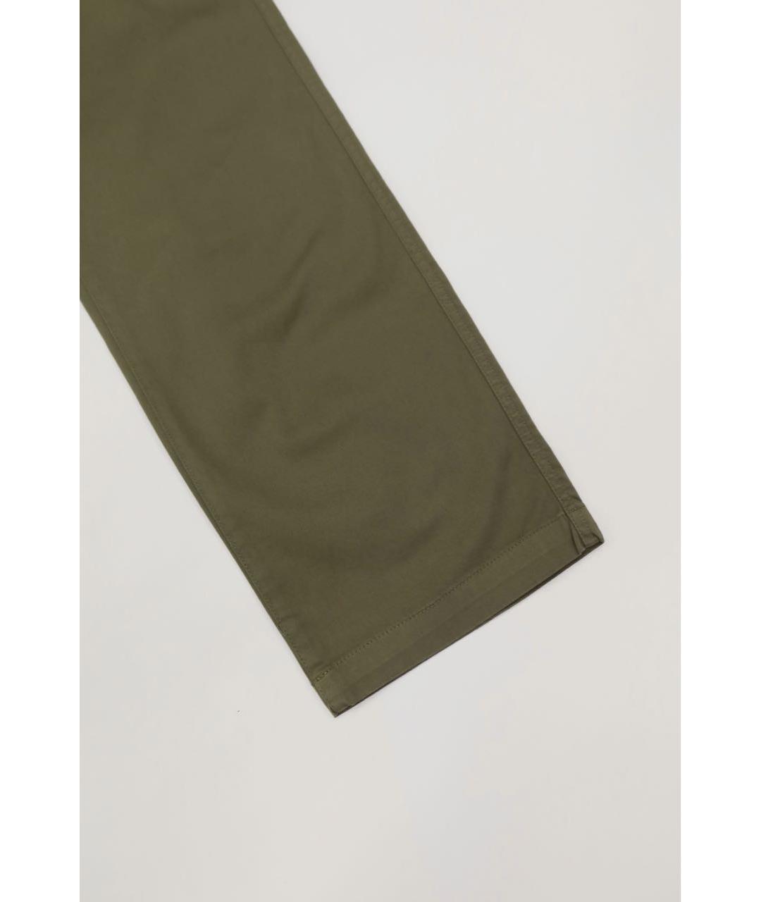 STONE ISLAND Хаки хлопковые повседневные брюки, фото 2