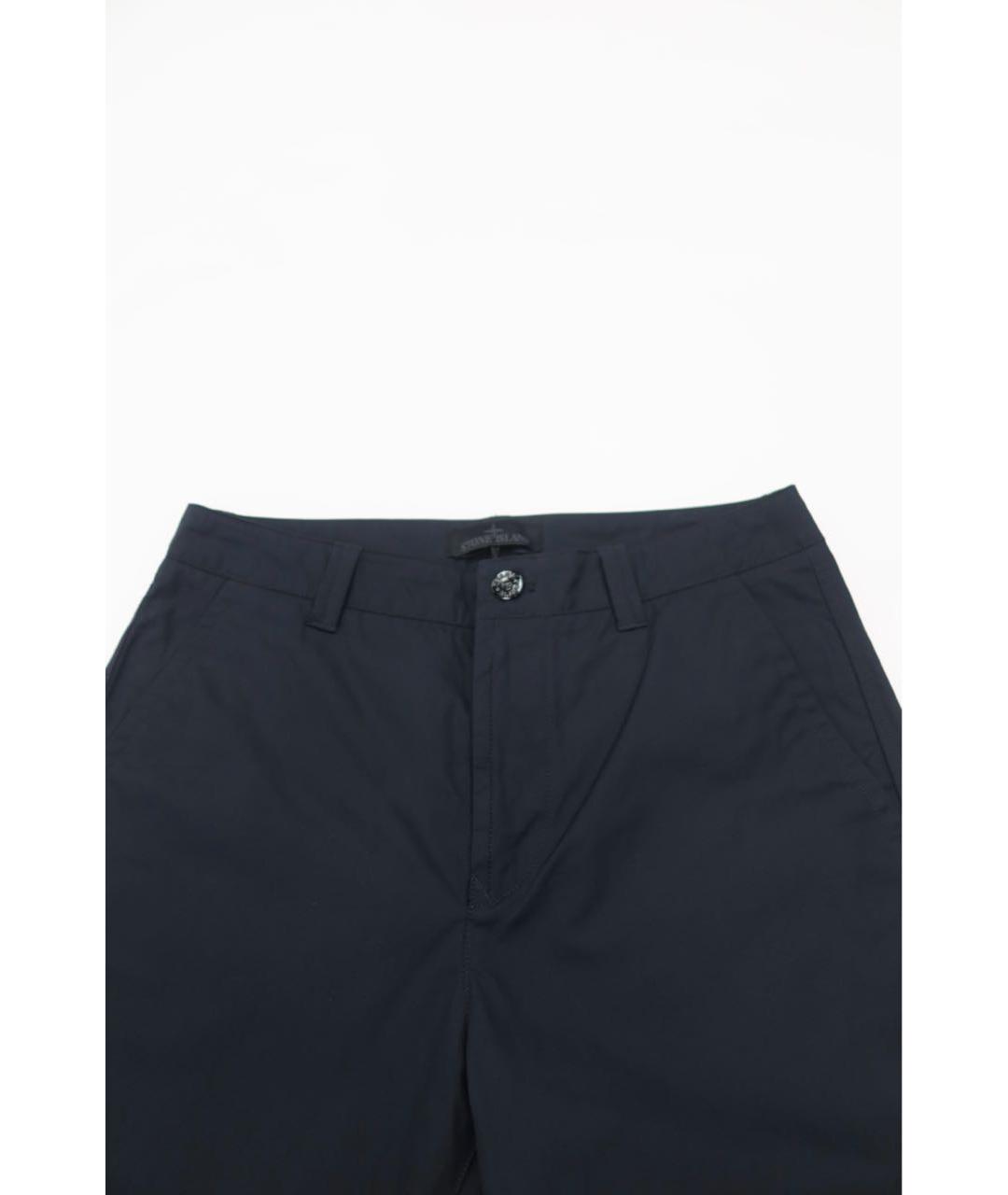 STONE ISLAND Черные хлопковые повседневные брюки, фото 5