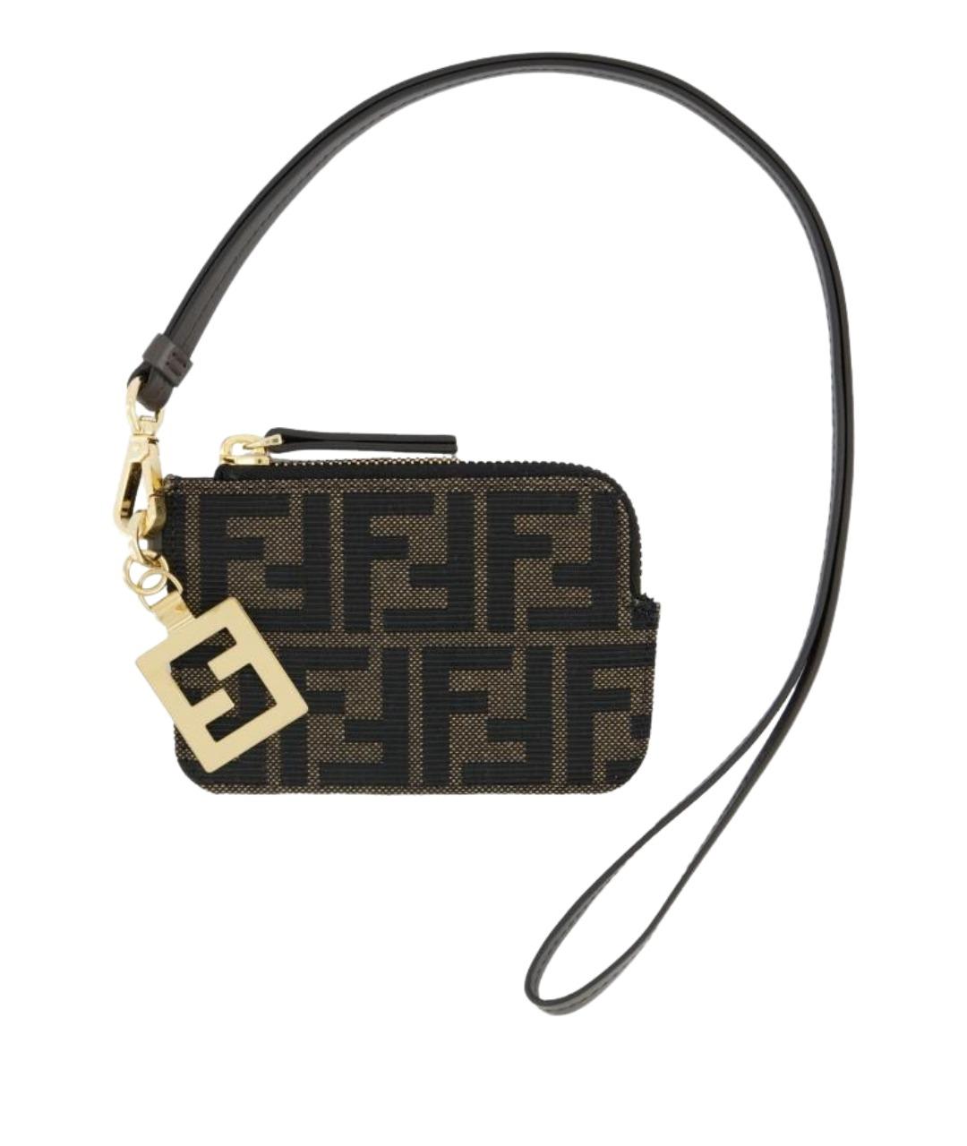 FENDI Коричневый кошелек, фото 1