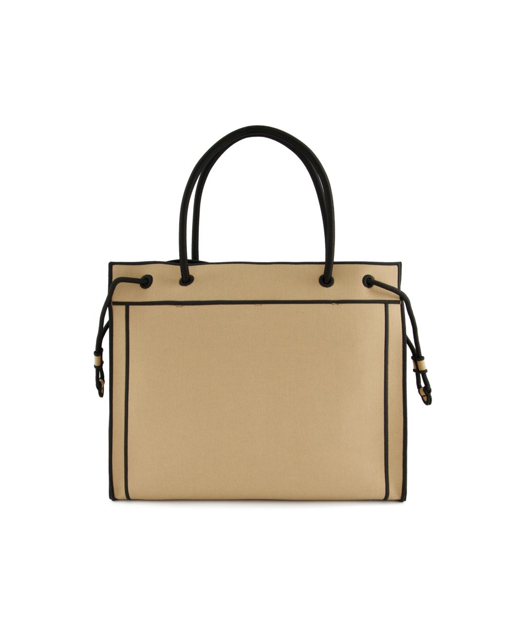 FENDI Бежевая сумка тоут из канвы, фото 2