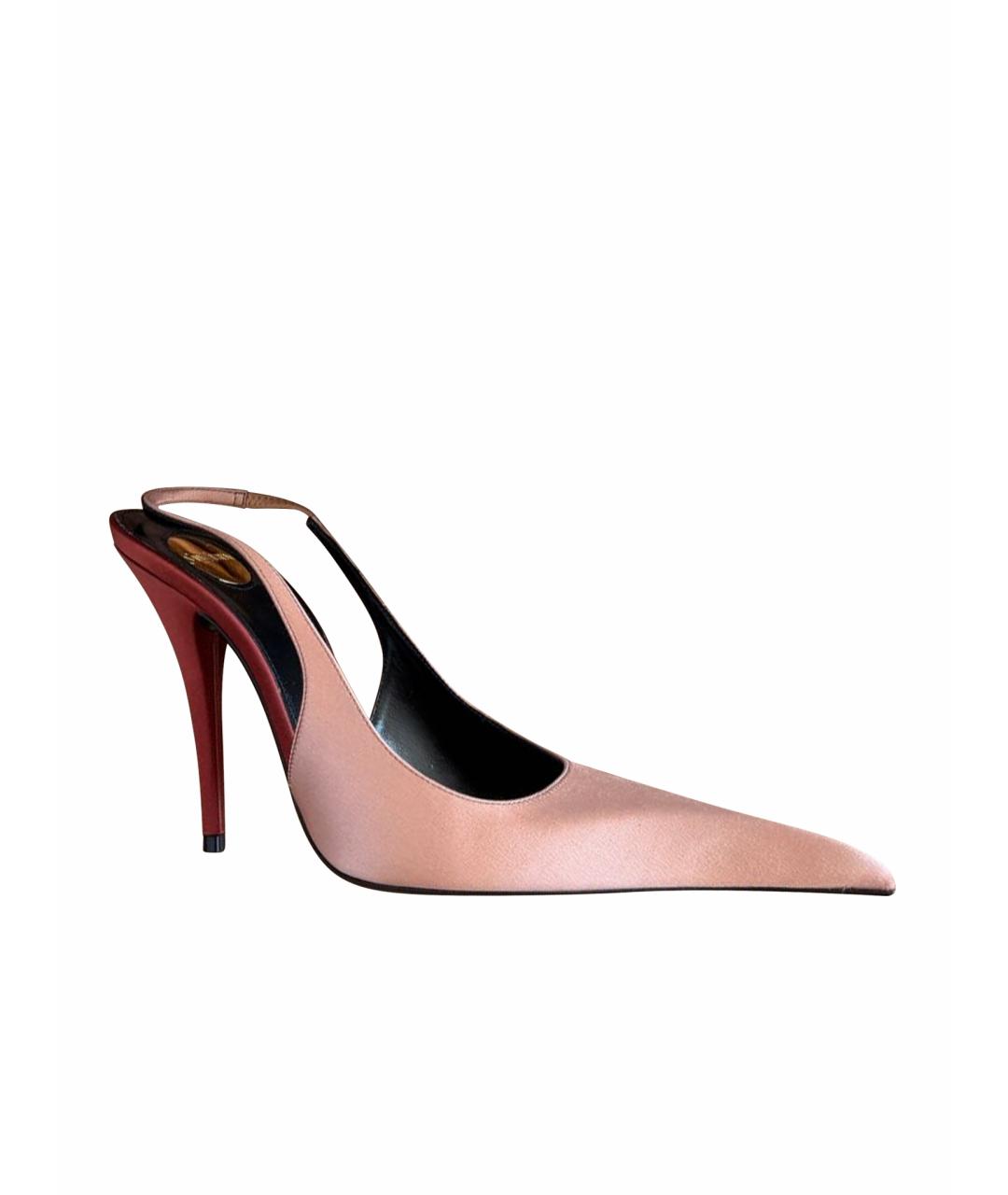 SAINT LAURENT Розовые босоножки, фото 1