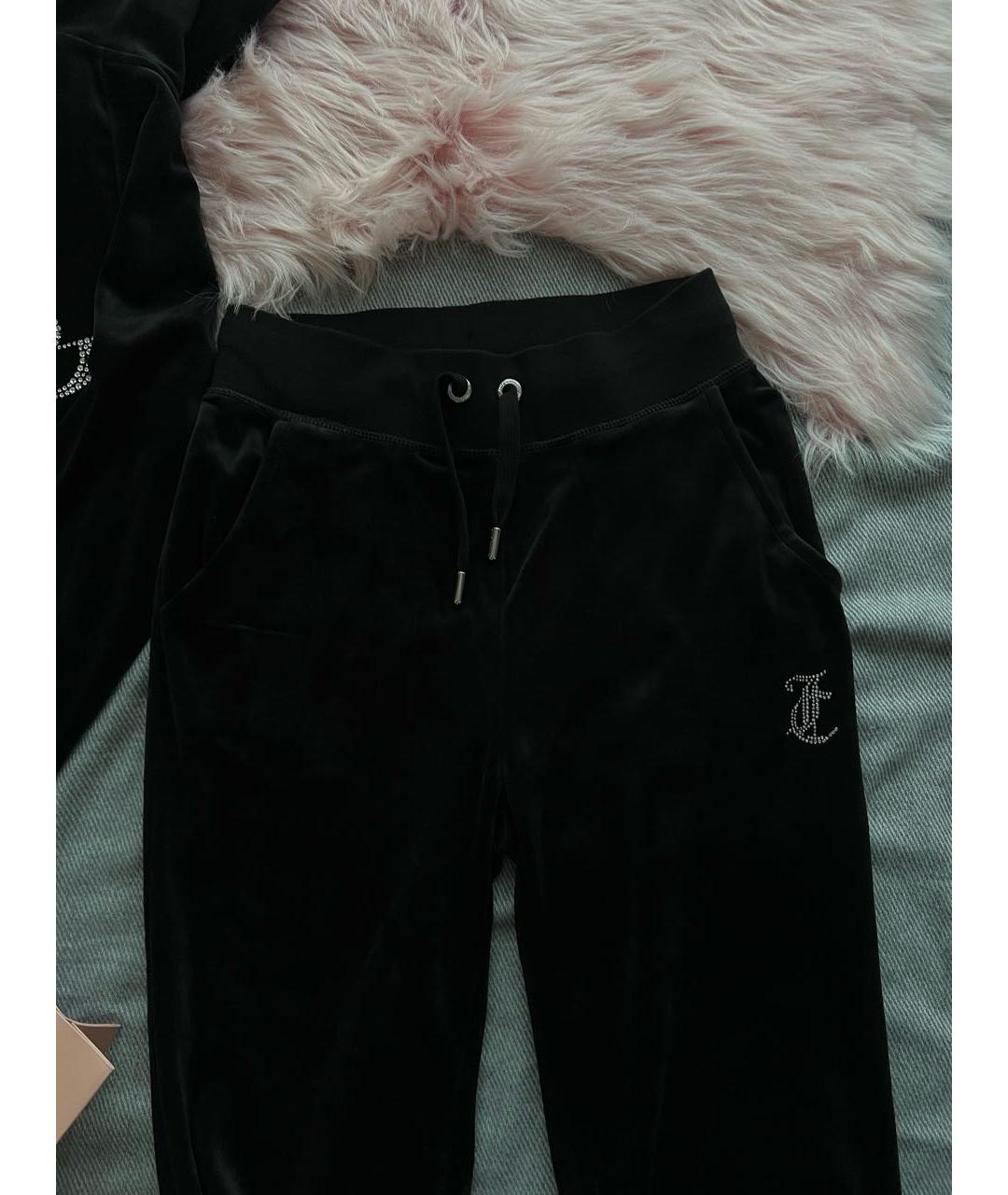 JUICY COUTURE Черный велюровый спортивные костюмы, фото 7