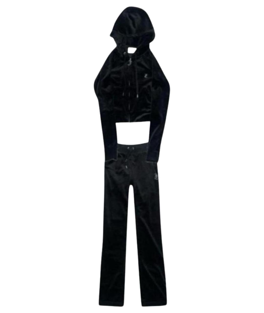 JUICY COUTURE Черный велюровый спортивные костюмы, фото 1