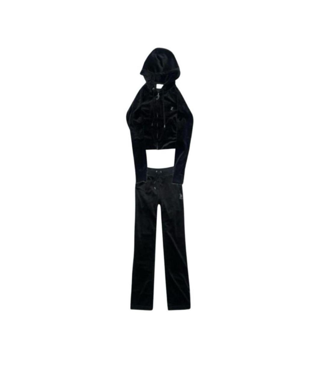 JUICY COUTURE Черный велюровый спортивные костюмы, фото 9
