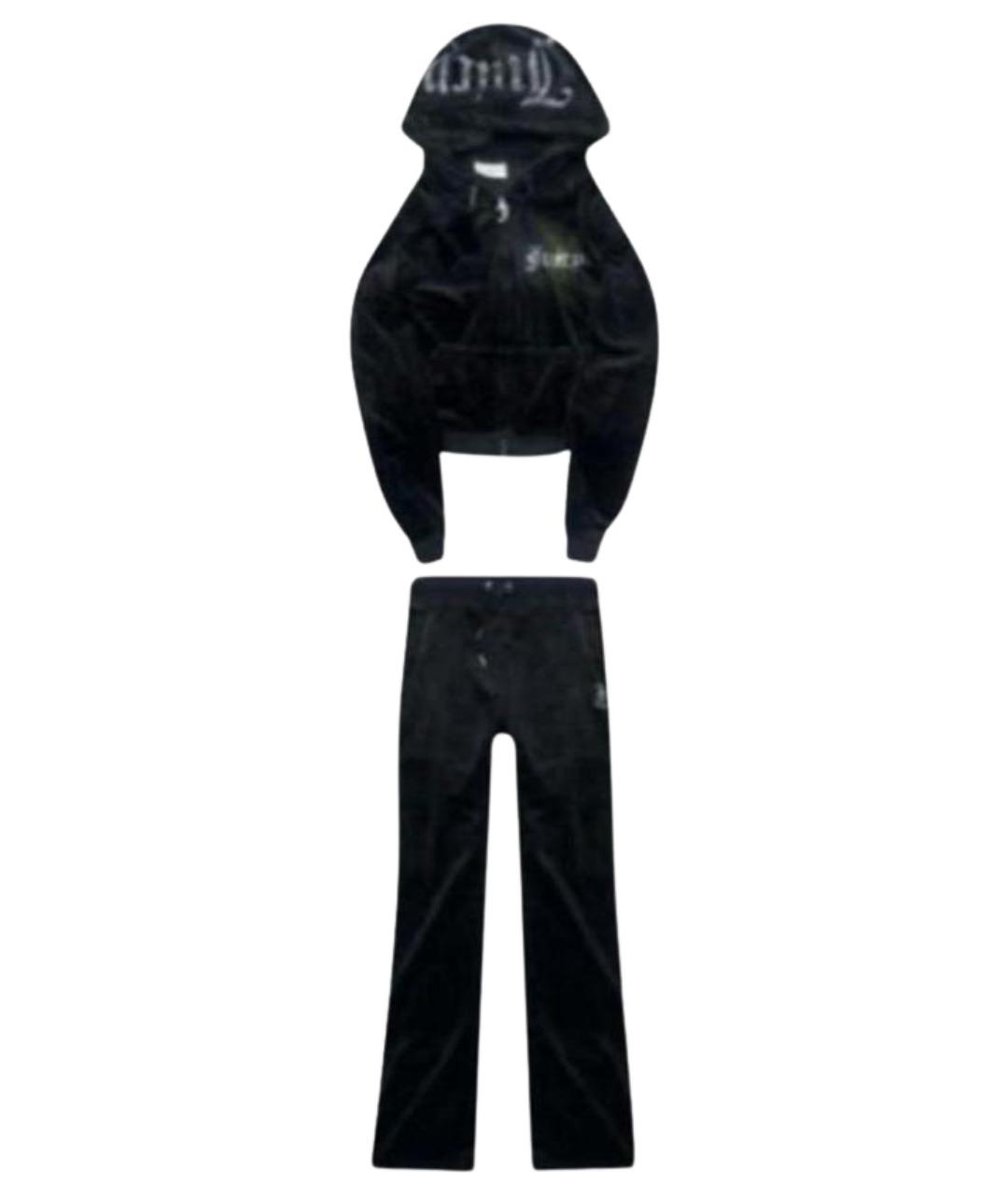 JUICY COUTURE Черный велюровый спортивные костюмы, фото 1