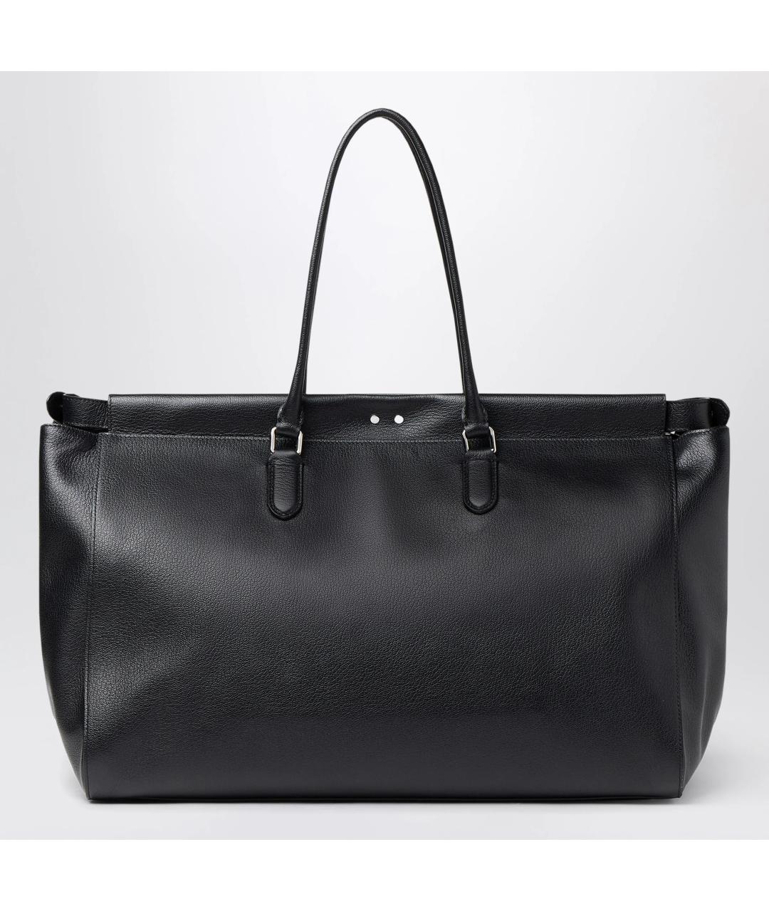 FENDI Черная кожаная сумка тоут, фото 2