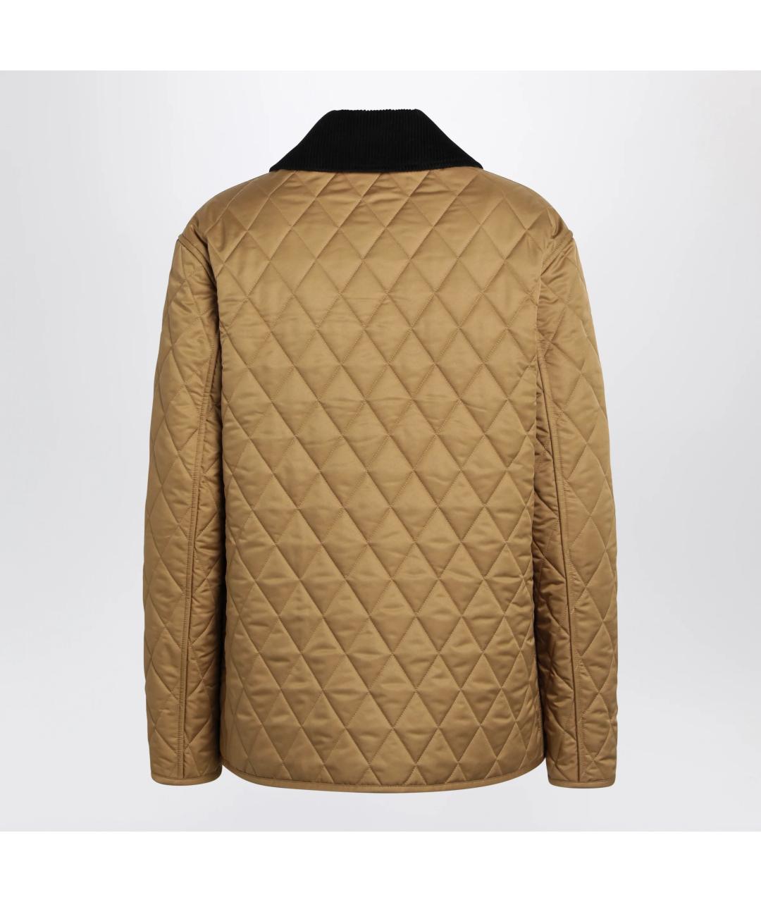 BURBERRY Коричневая полиэстеровая куртка, фото 2