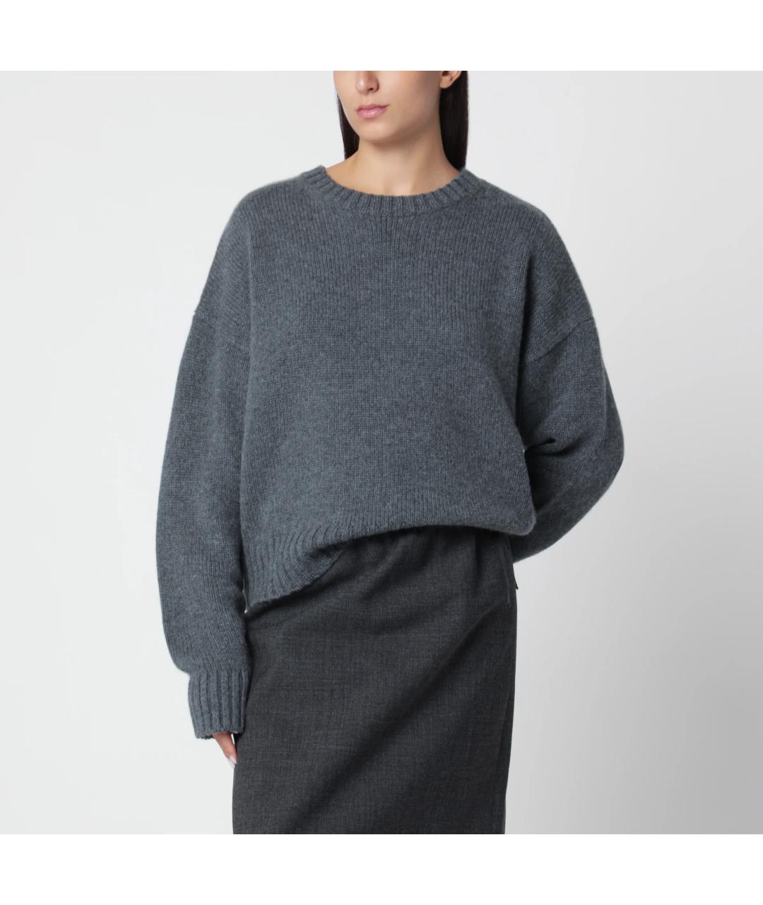 EXTREME CASHMERE Серый кашемировый джемпер / свитер, фото 3