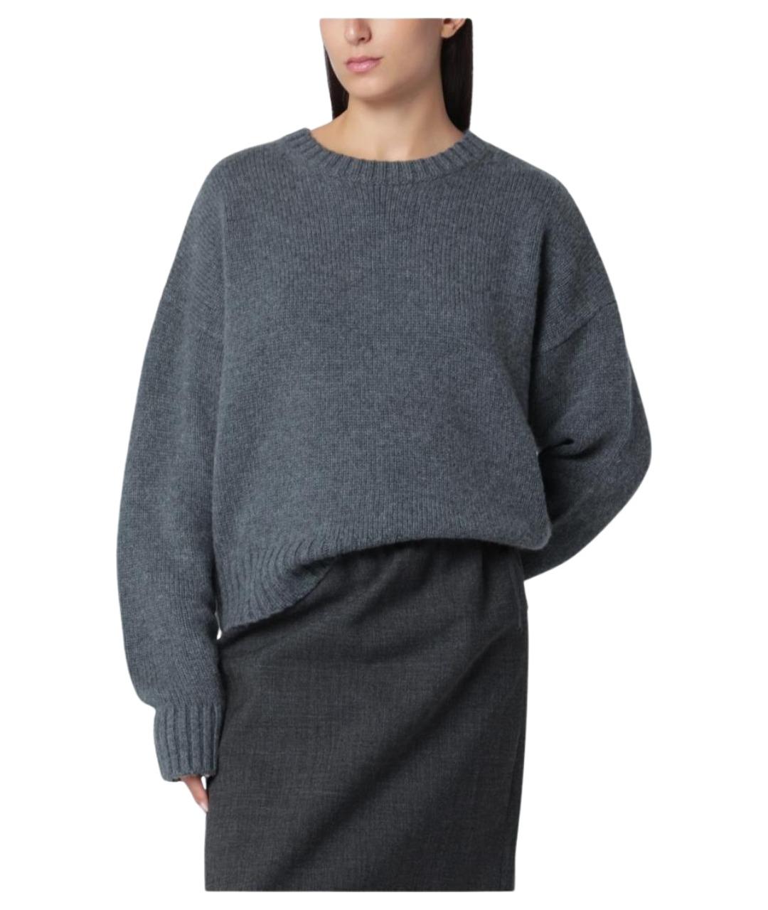 EXTREME CASHMERE Серый кашемировый джемпер / свитер, фото 1