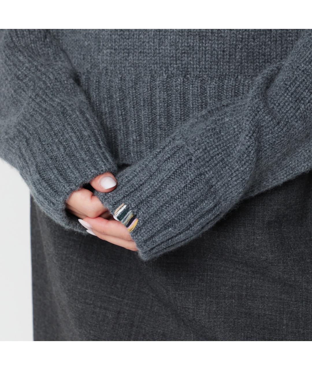 EXTREME CASHMERE Серый кашемировый джемпер / свитер, фото 2