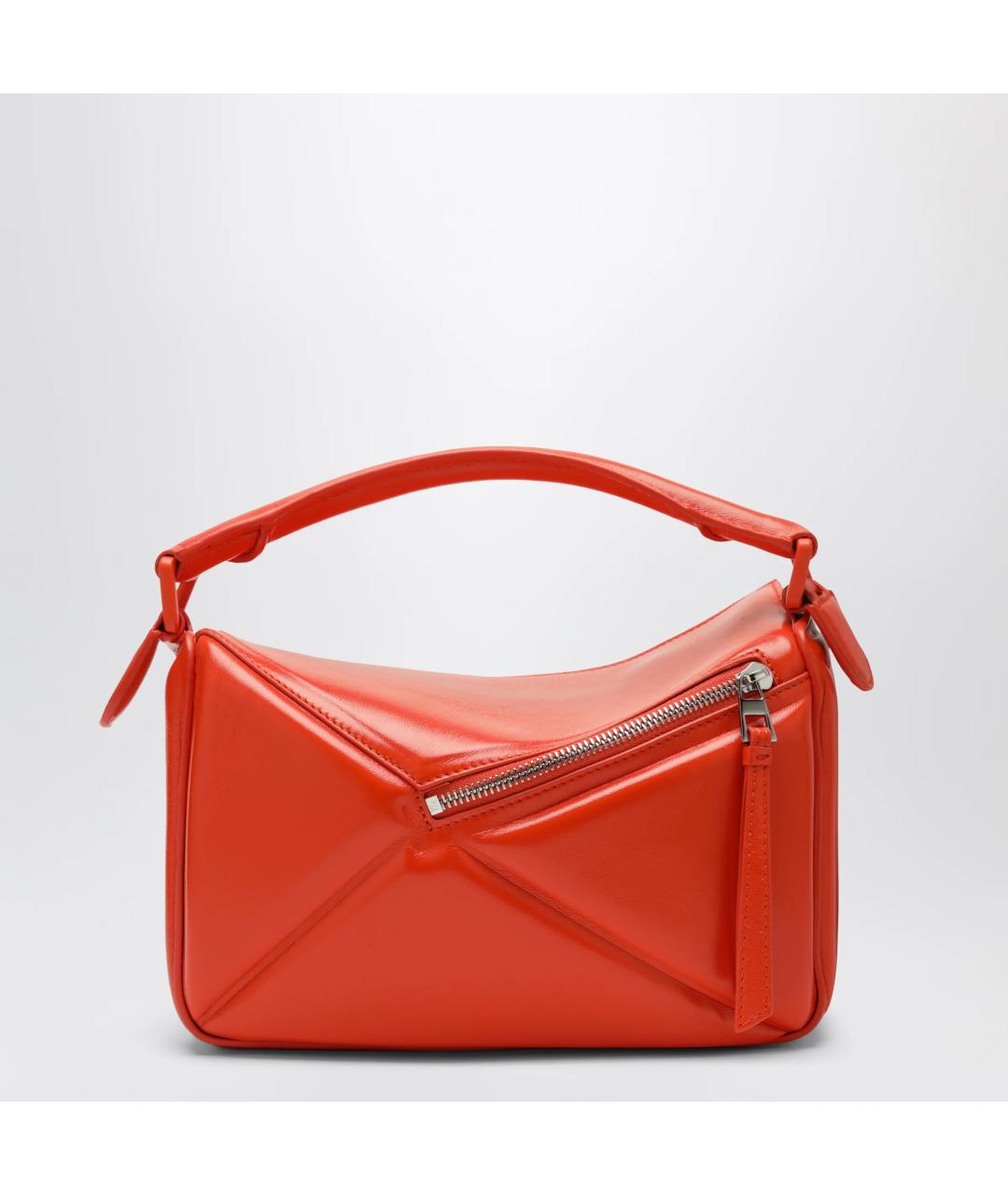 LOEWE Оранжевая кожаная сумка через плечо, фото 2