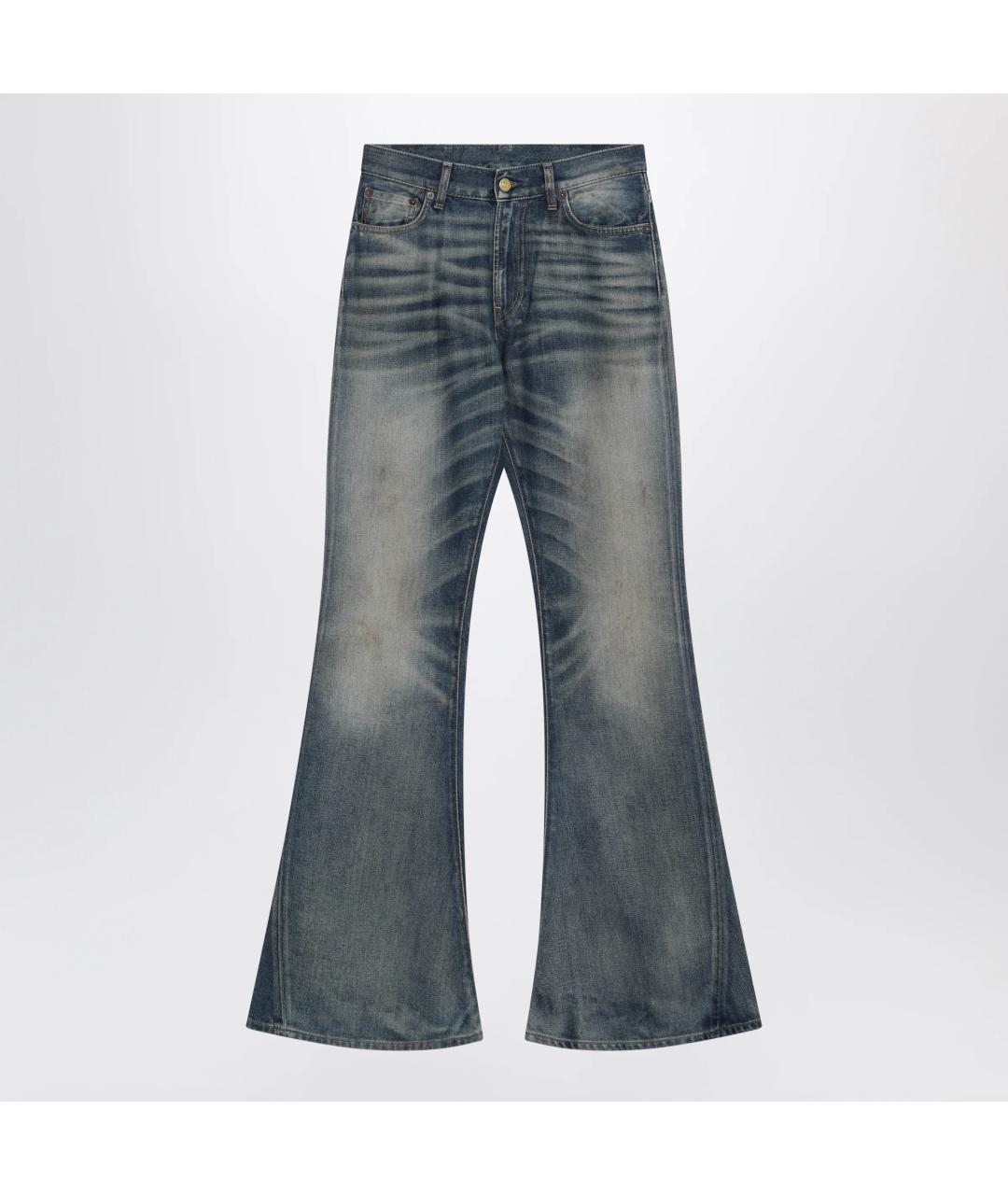 ACNE STUDIOS Синие хлопковые джинсы клеш, фото 3