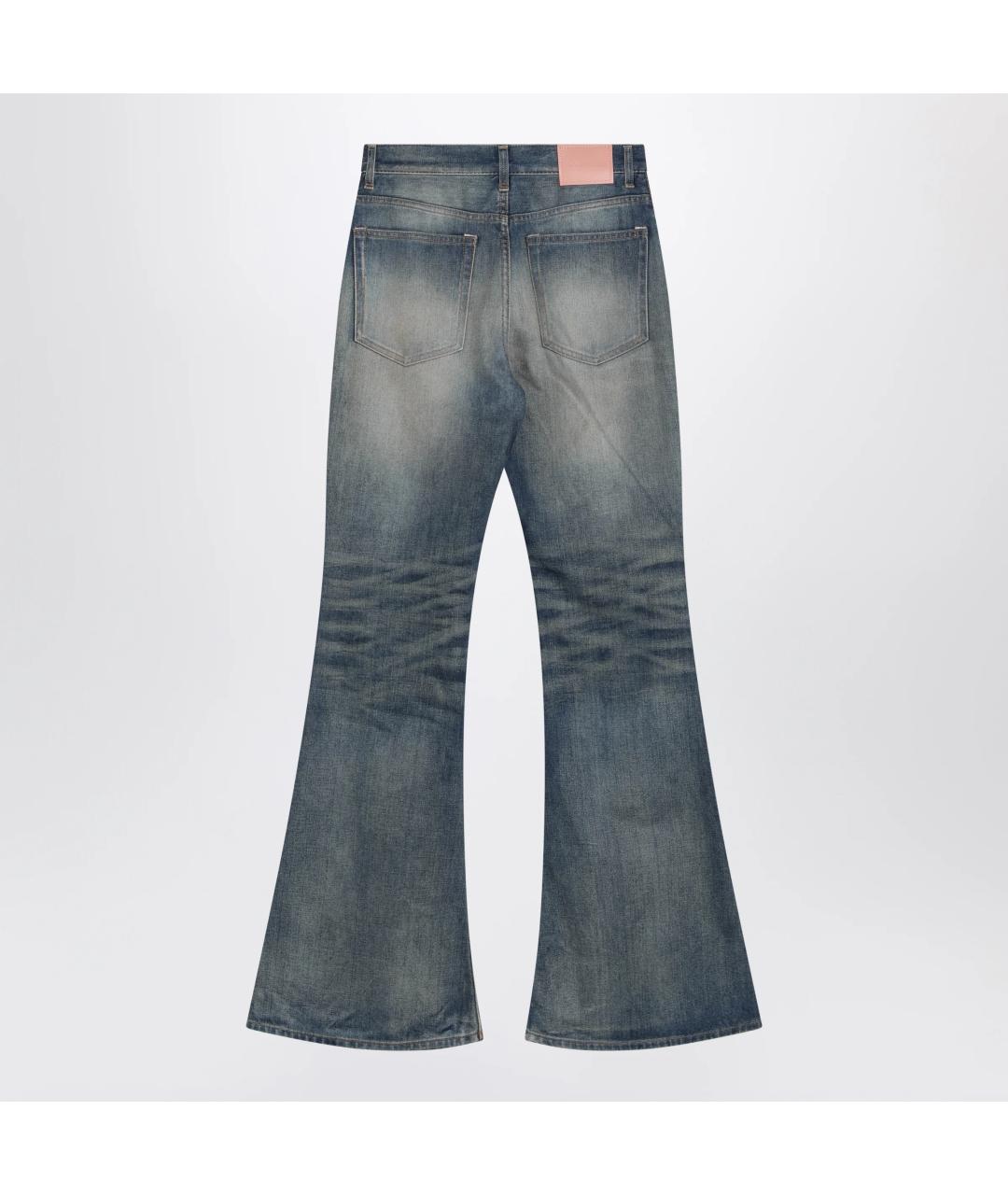 ACNE STUDIOS Синие хлопковые джинсы клеш, фото 2