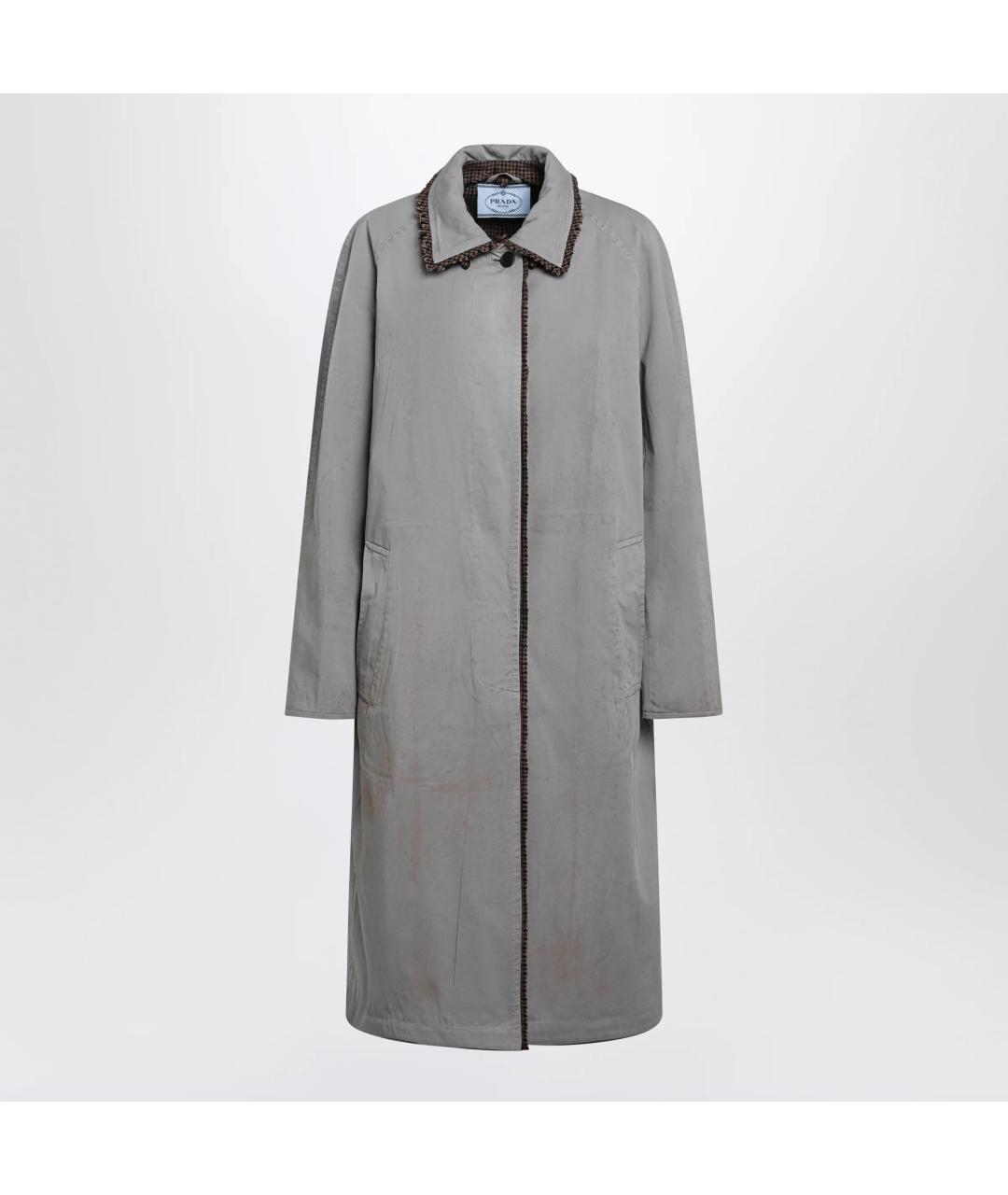 PRADA Серая хлопковая куртка, фото 3