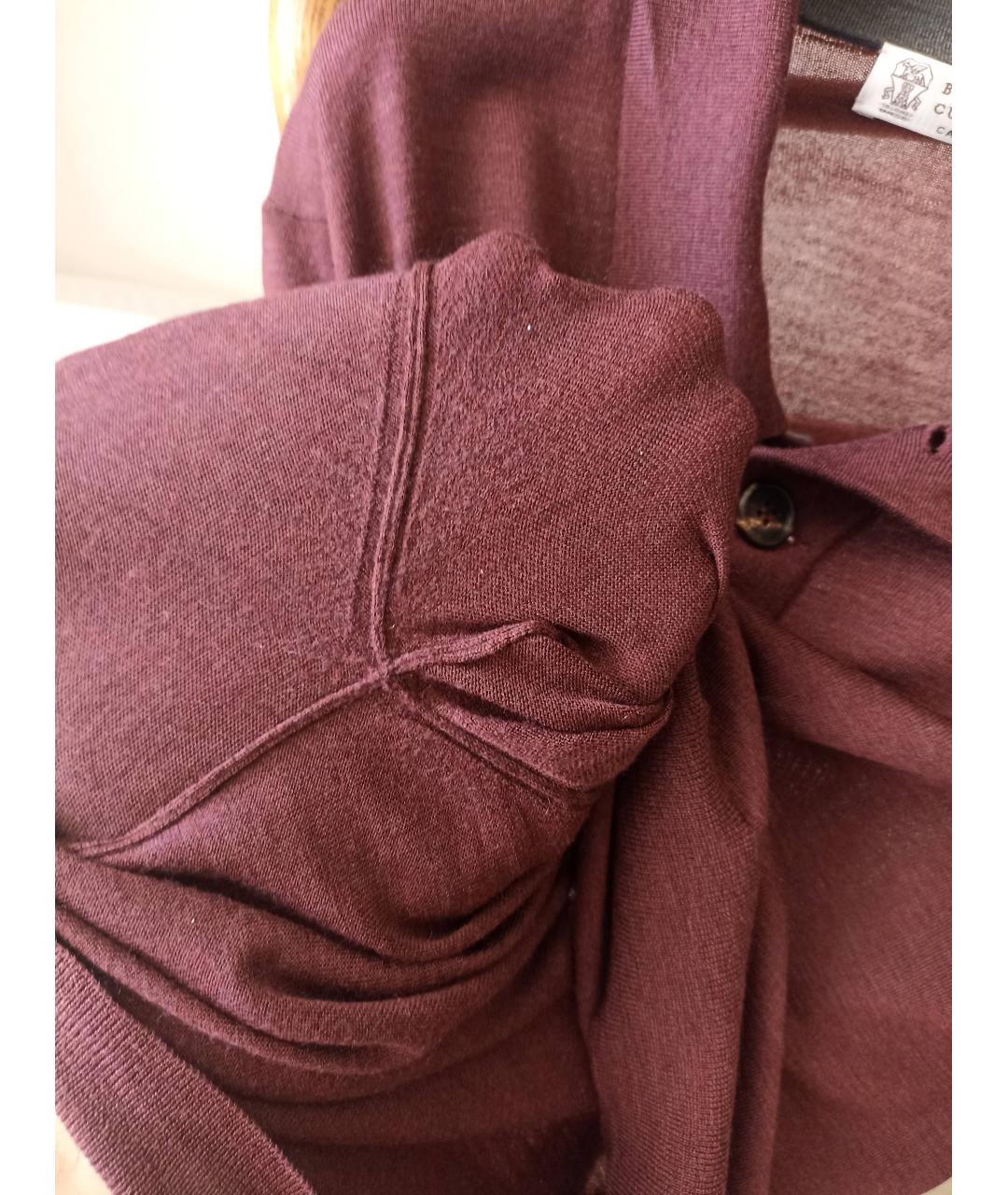 BRUNELLO CUCINELLI Бордовый джемпер / свитер, фото 7