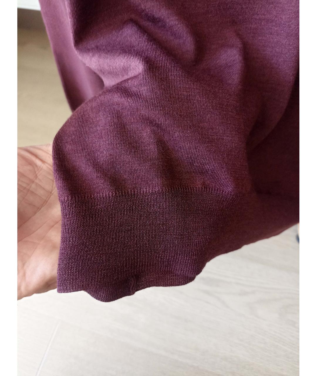 BRUNELLO CUCINELLI Бордовый джемпер / свитер, фото 4