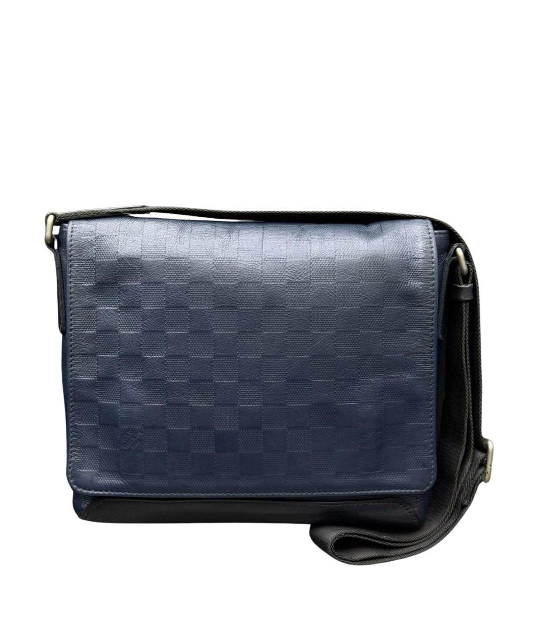 LOUIS VUITTON Синяя кожаная сумка на плечо, фото 1