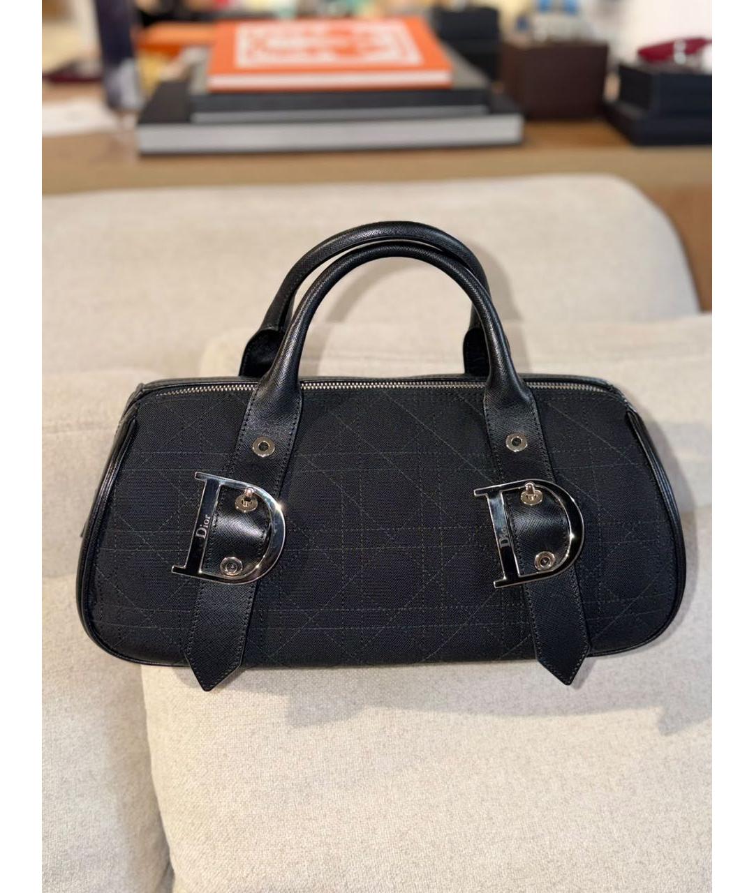 CHRISTIAN DIOR Черная сумка с короткими ручками, фото 4
