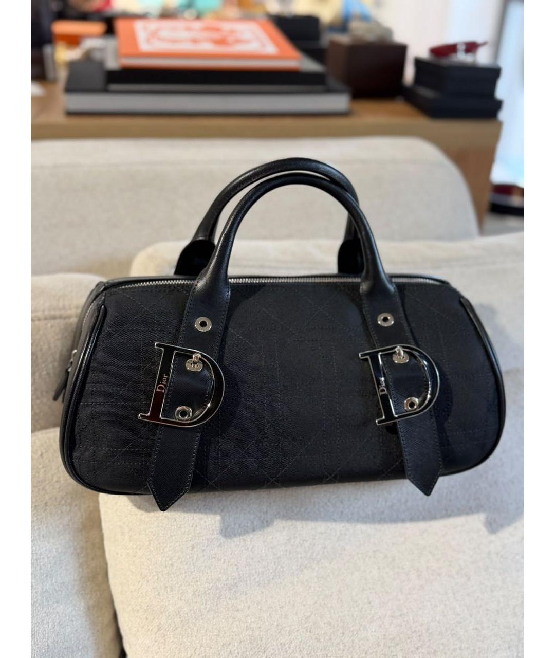 CHRISTIAN DIOR Черная сумка с короткими ручками, фото 2