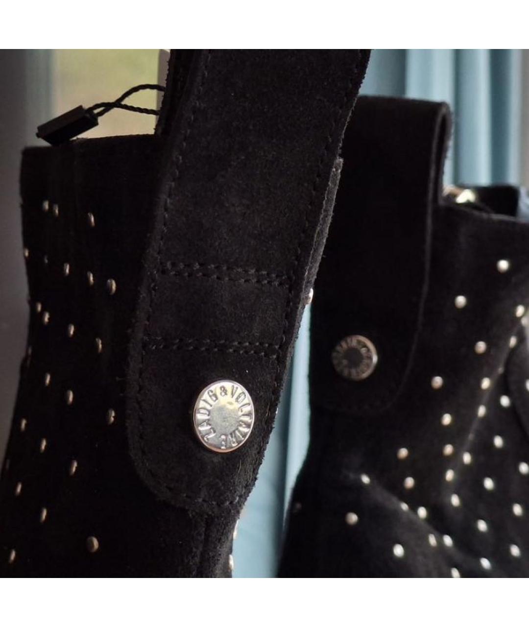 ZADIG & VOLTAIRE Черные кожаные ботильоны, фото 5