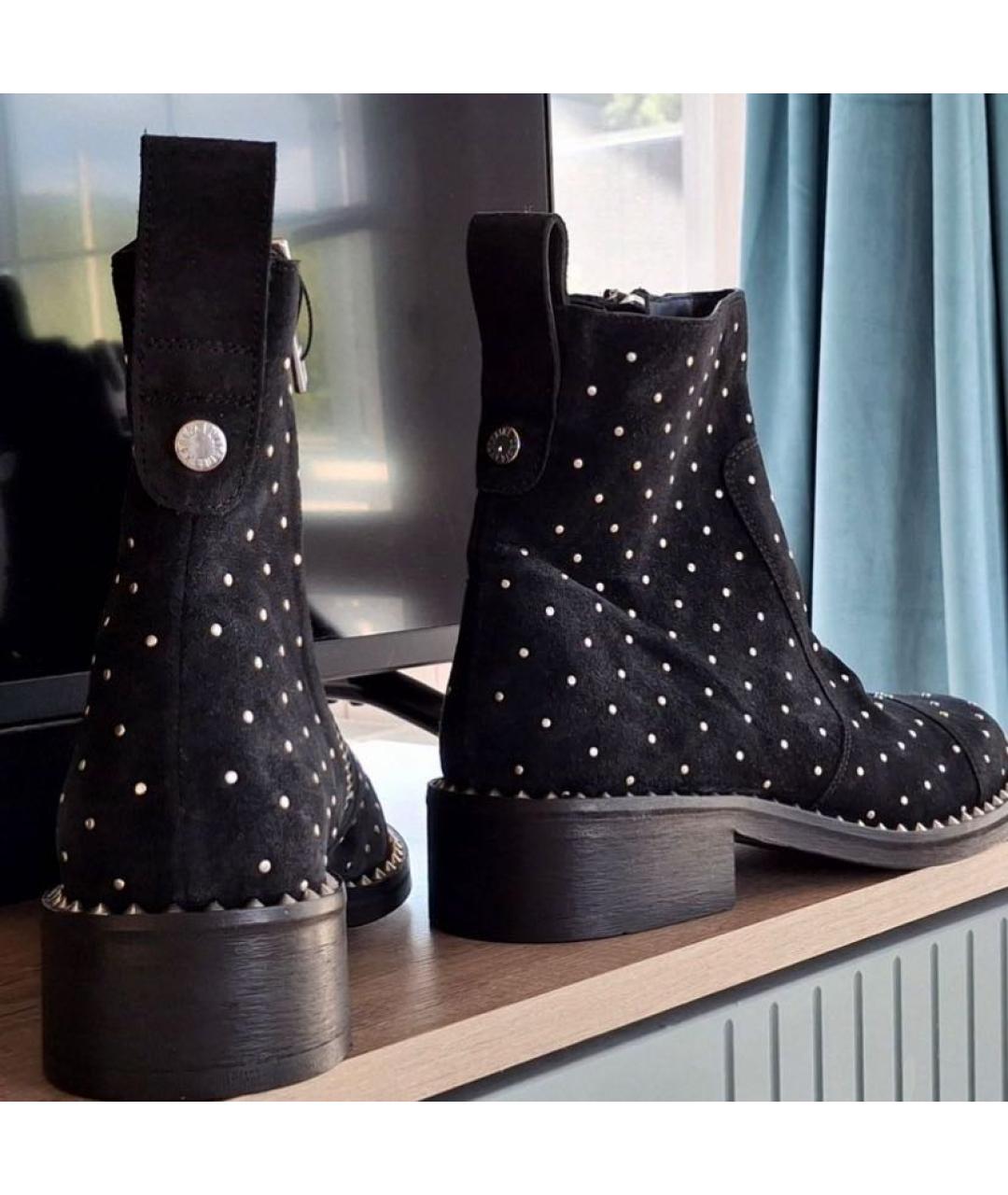 ZADIG & VOLTAIRE Черные кожаные ботильоны, фото 2