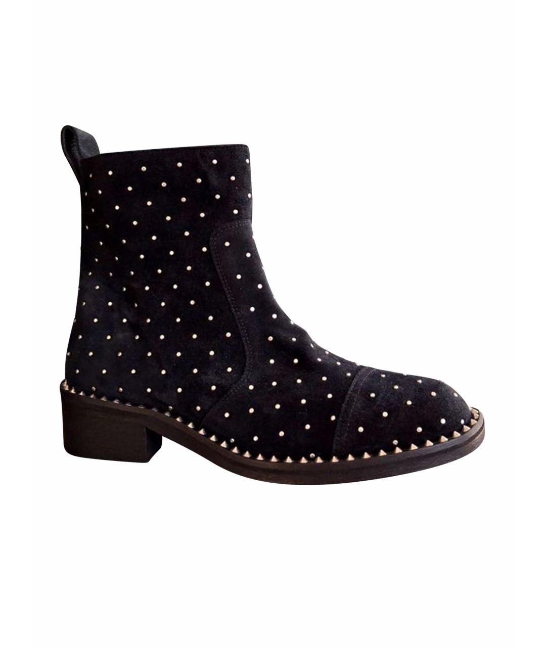 ZADIG & VOLTAIRE Черные кожаные ботильоны, фото 1