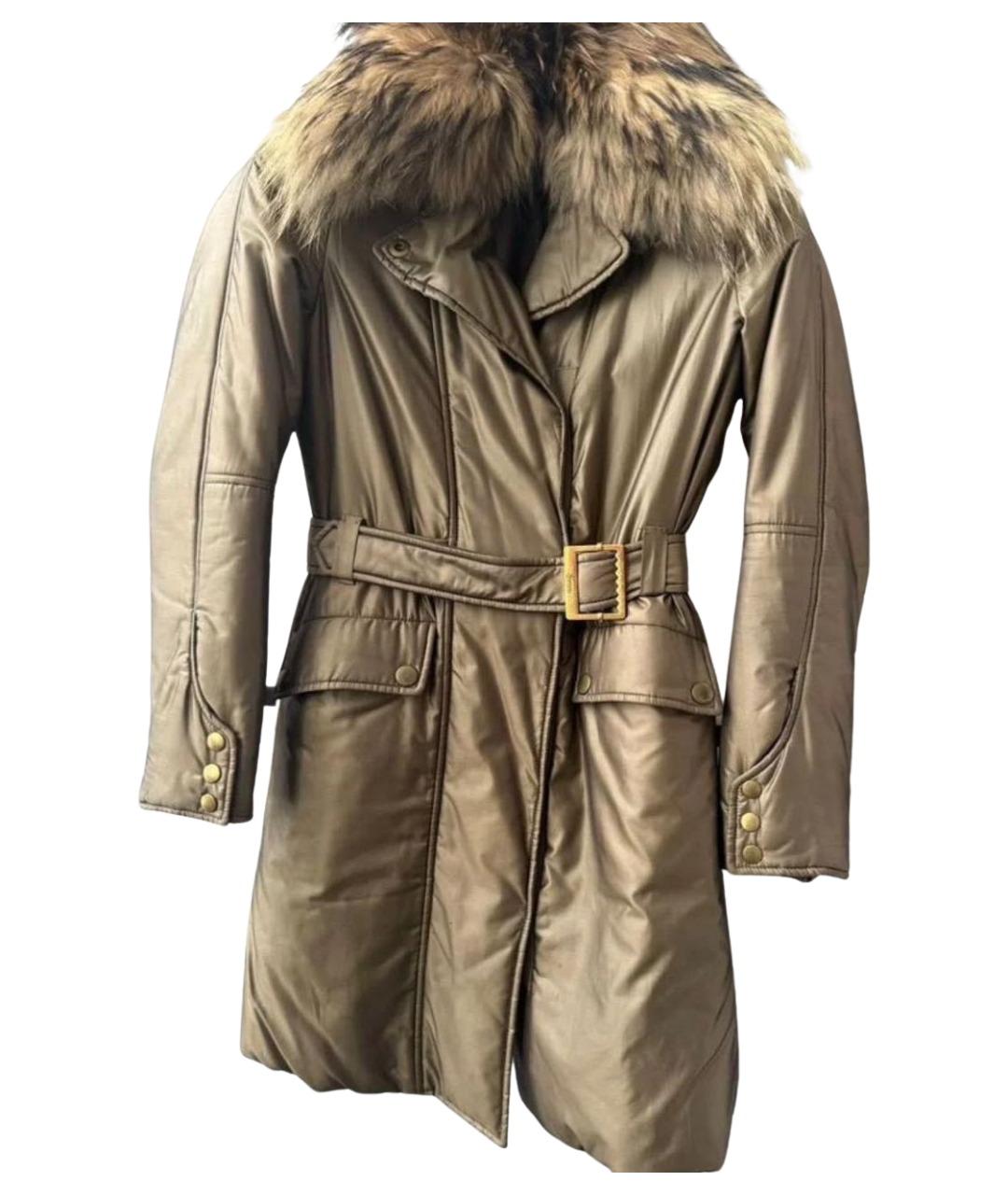 GUCCI Хаки полиэстеровое пальто, фото 1
