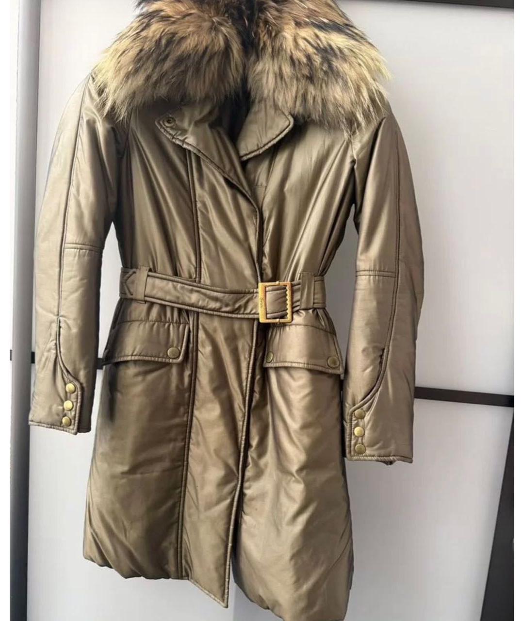 GUCCI Хаки полиэстеровое пальто, фото 8