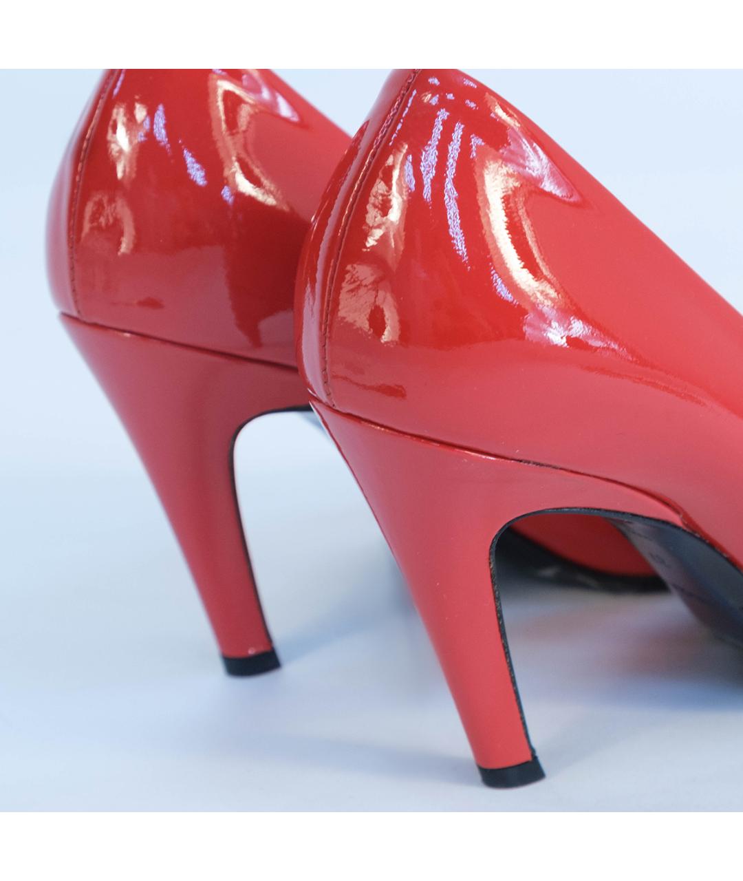 BALENCIAGA Красные туфли из лакированной кожи, фото 6