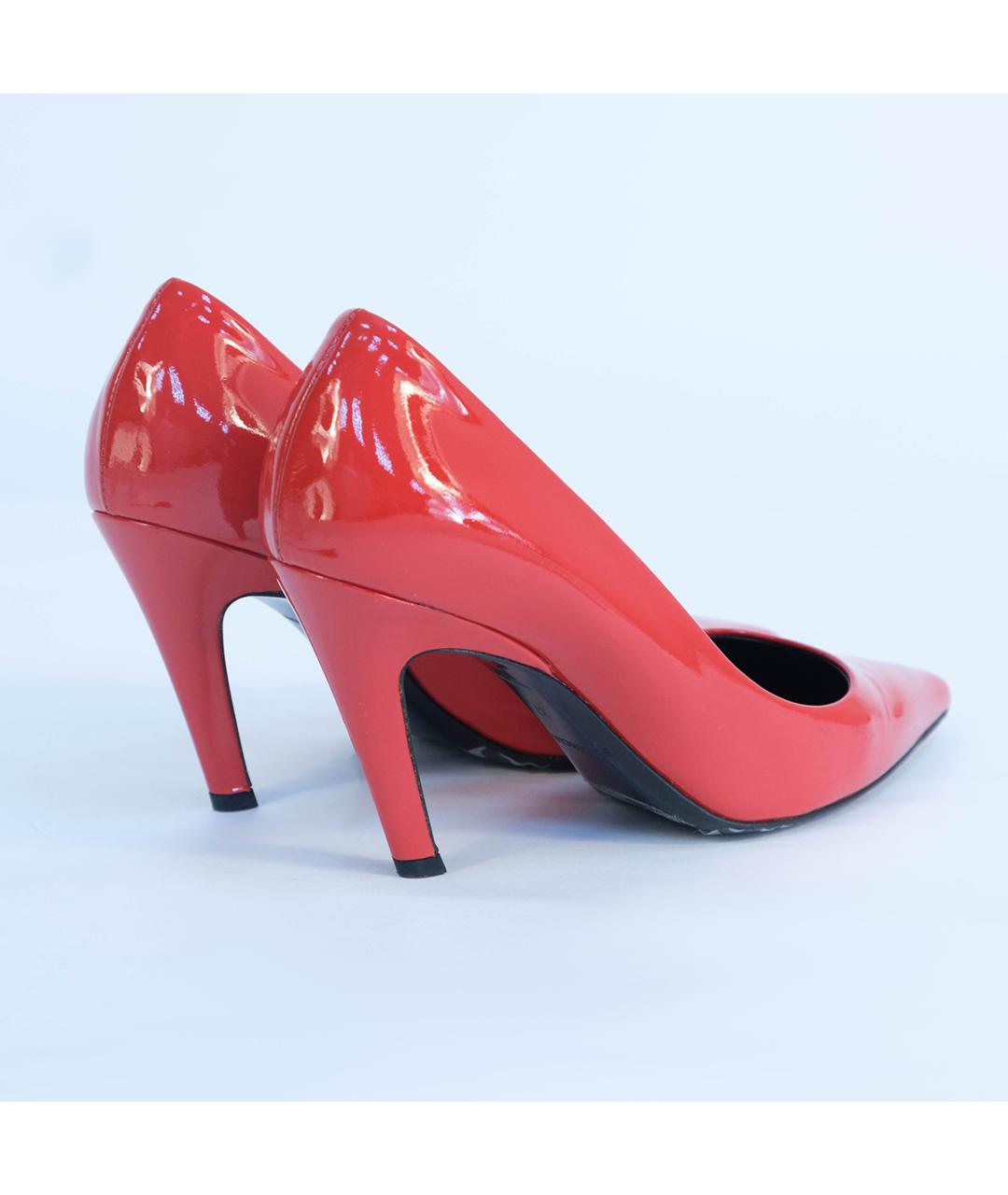 BALENCIAGA Красные туфли из лакированной кожи, фото 7