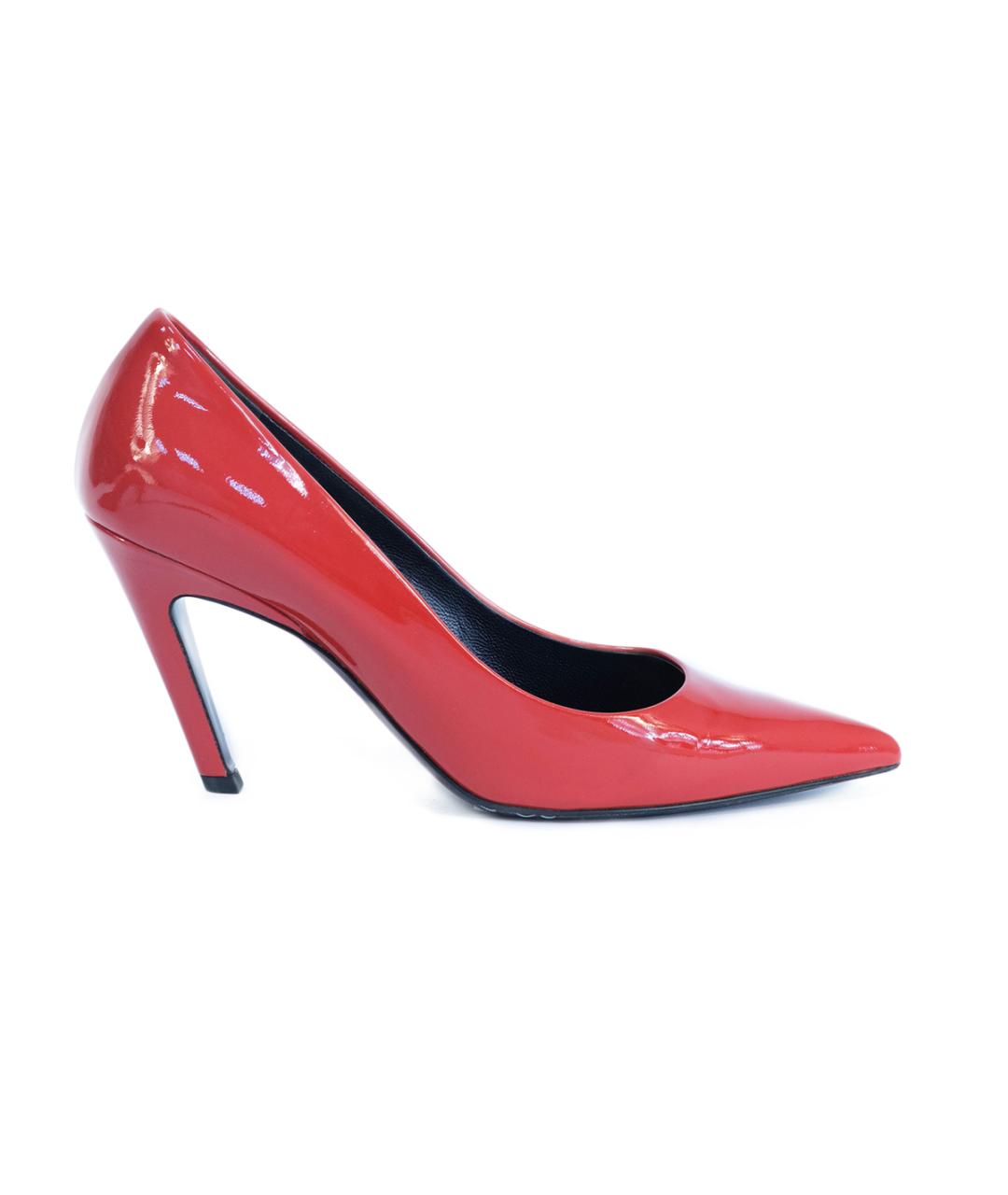 BALENCIAGA Красные туфли из лакированной кожи, фото 8